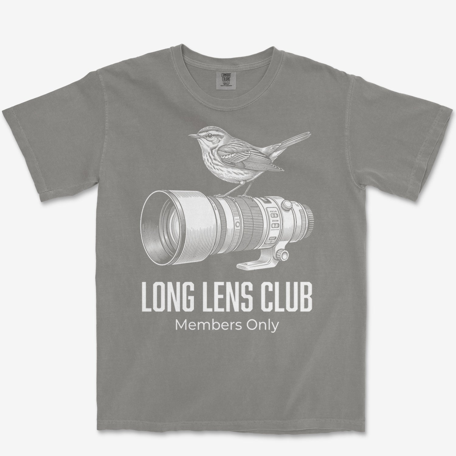 Long Lens Warbler Heavyweight Tee