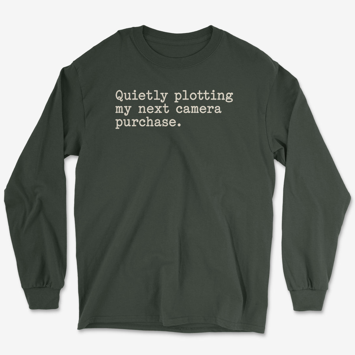 Quietly Plotting Camera Long Sleeve Tee