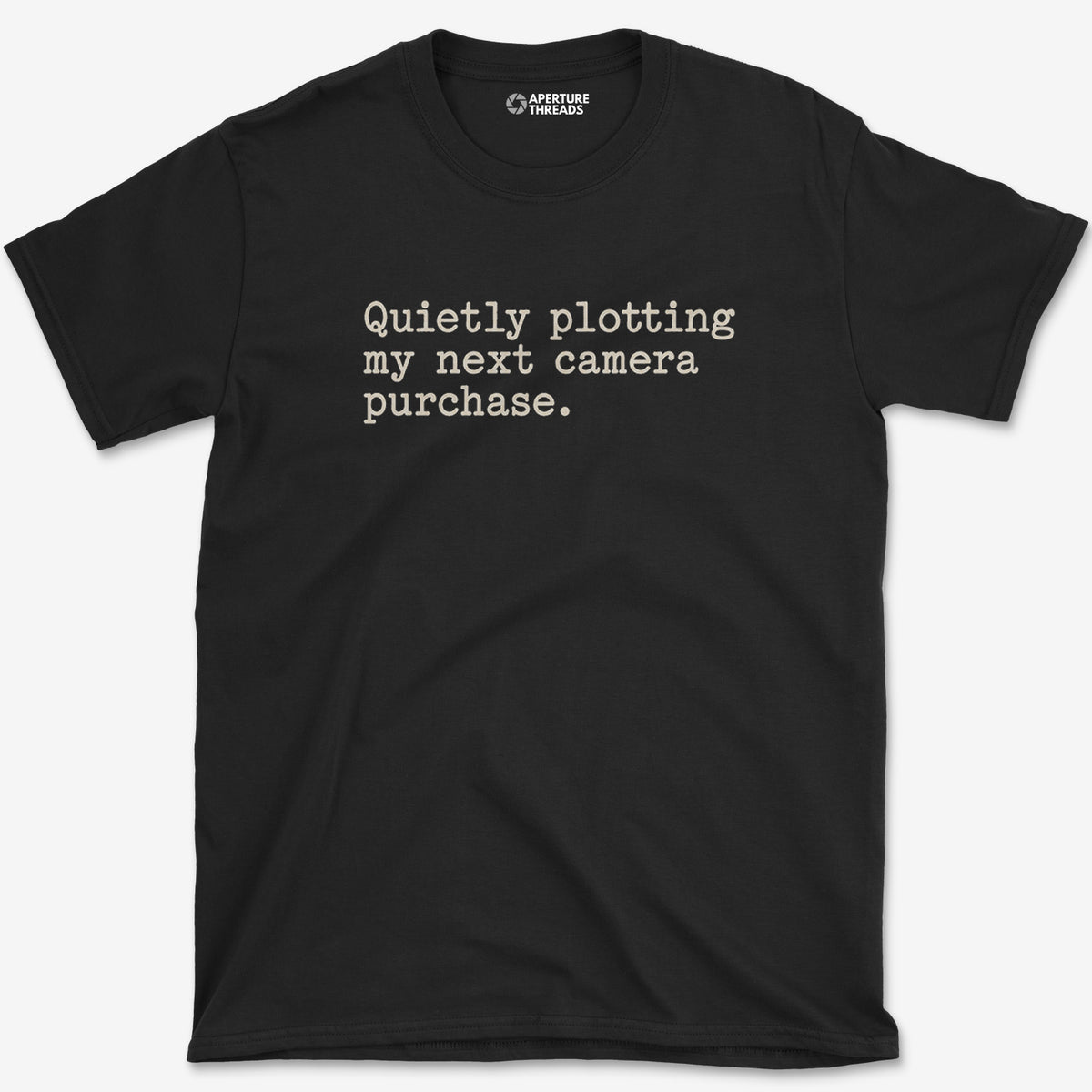 Quietly Plotting Camera T-Shirt — black