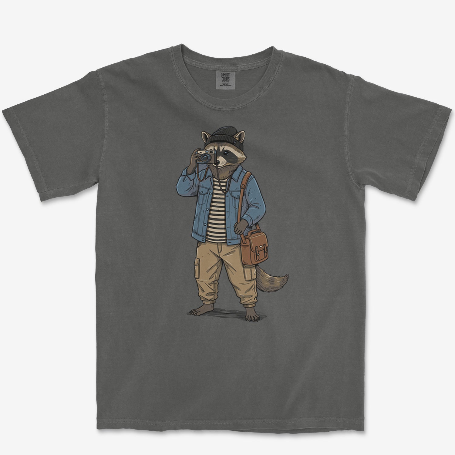 Raccoon Photographer Heavyweight Tee