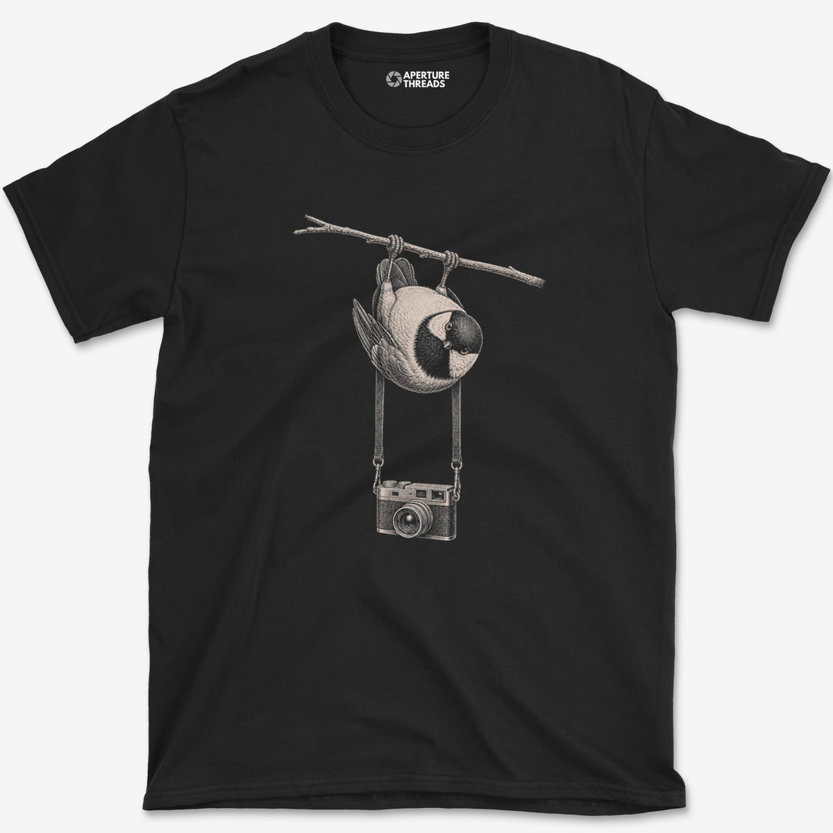 Rangefinder Chickadee T-Shirt — black
