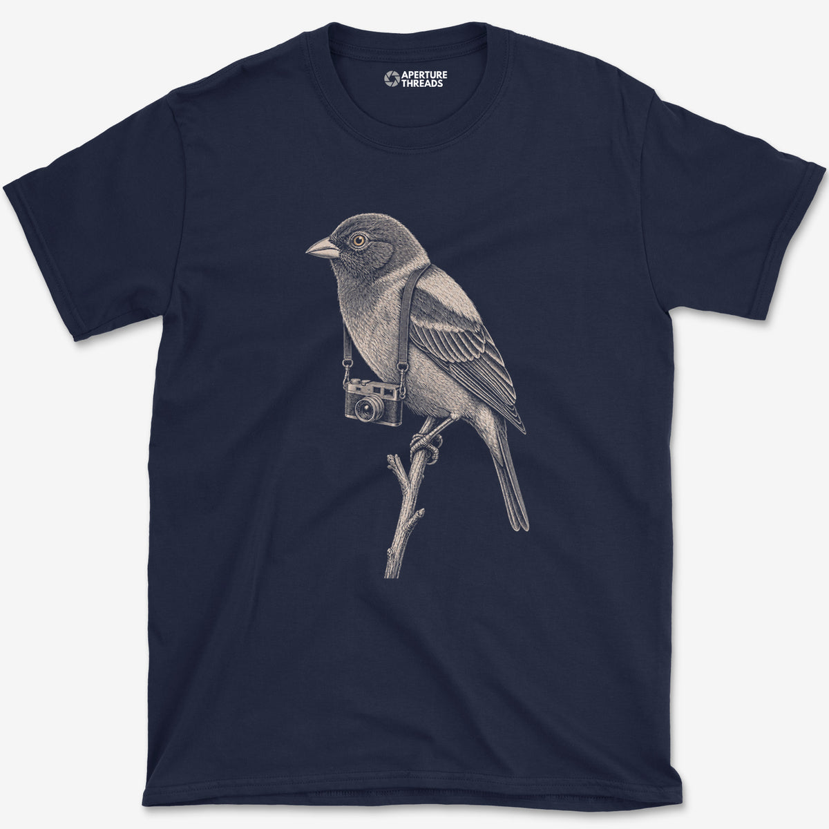 Rangefinder Painted Bunting T-Shirt — navy