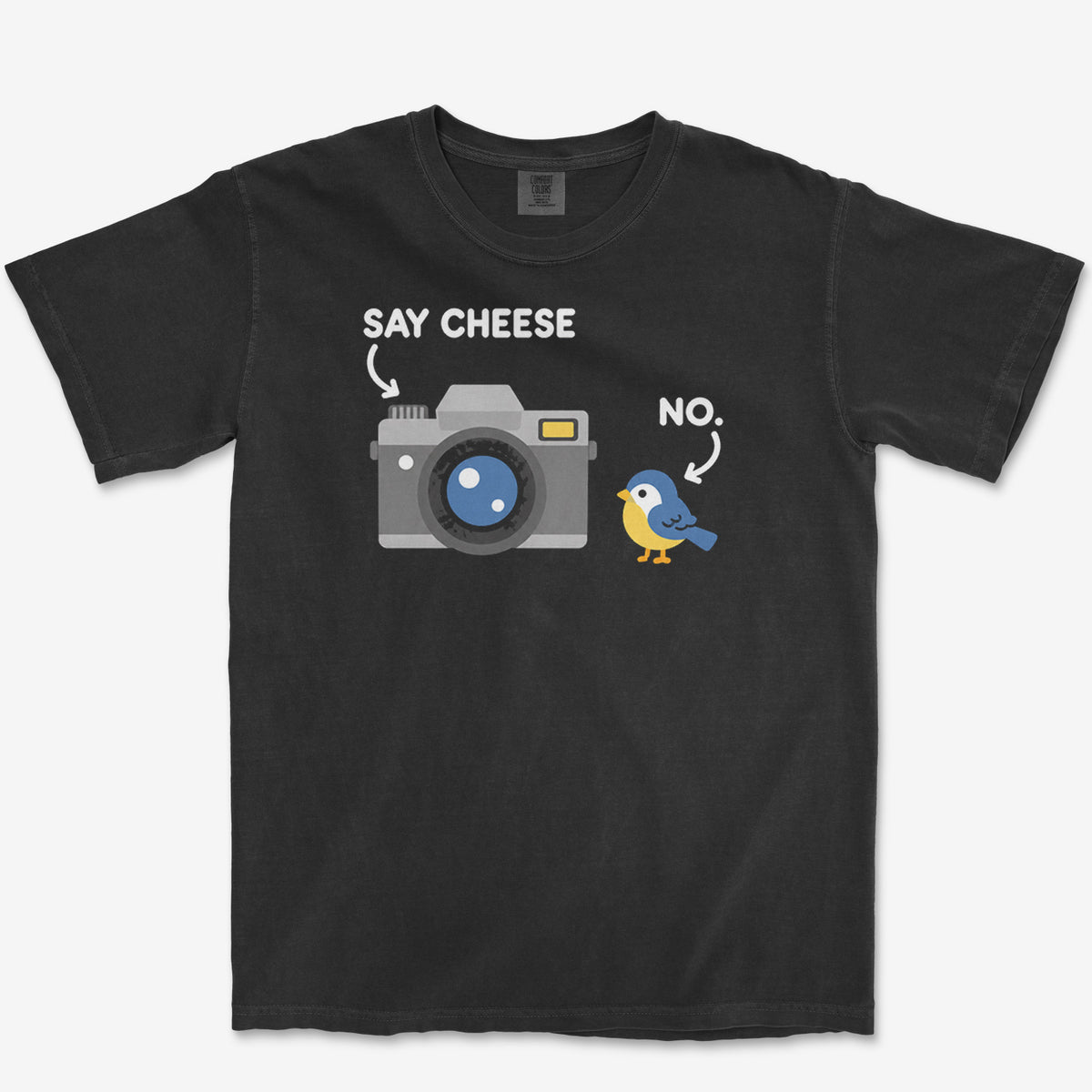 Say Cheese Tee — black