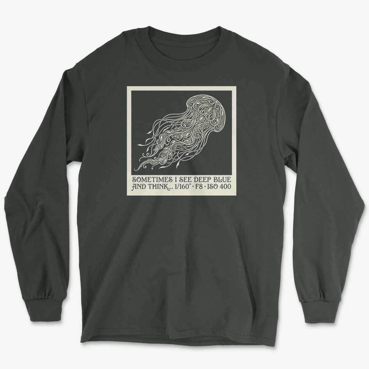 See Deep Blue Long Sleeve Tee