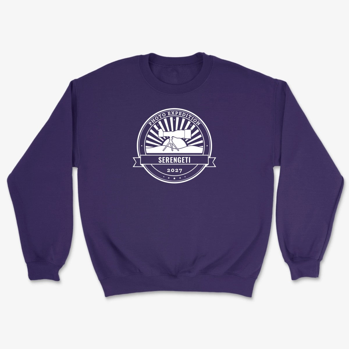 Custom Photo Expedition Sweatshirt - Purple