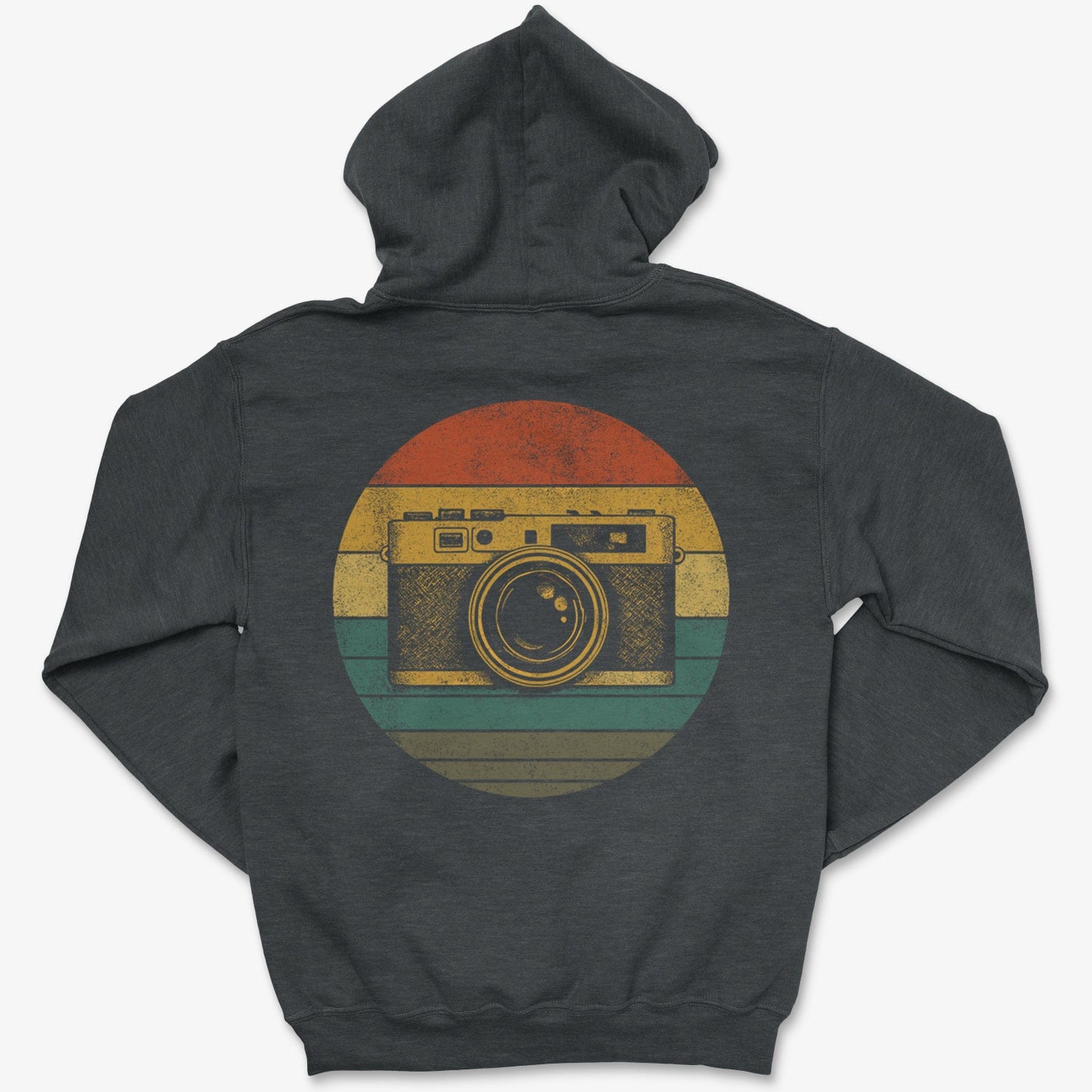 Hoodie Dark Heather / S Camera Sunset - Pullover Hoodie