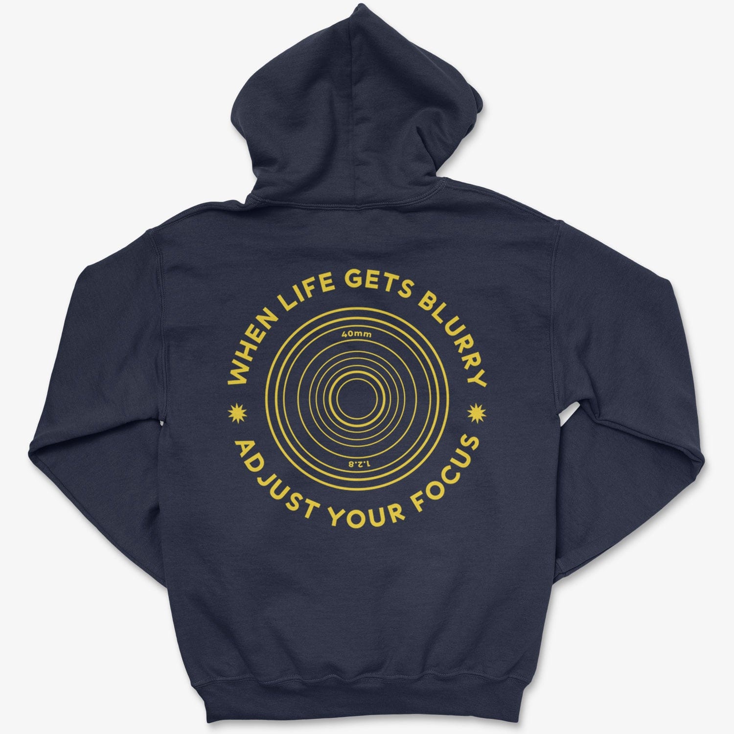 Hoodie Navy / S Adjust Focus - Zip Hoodie