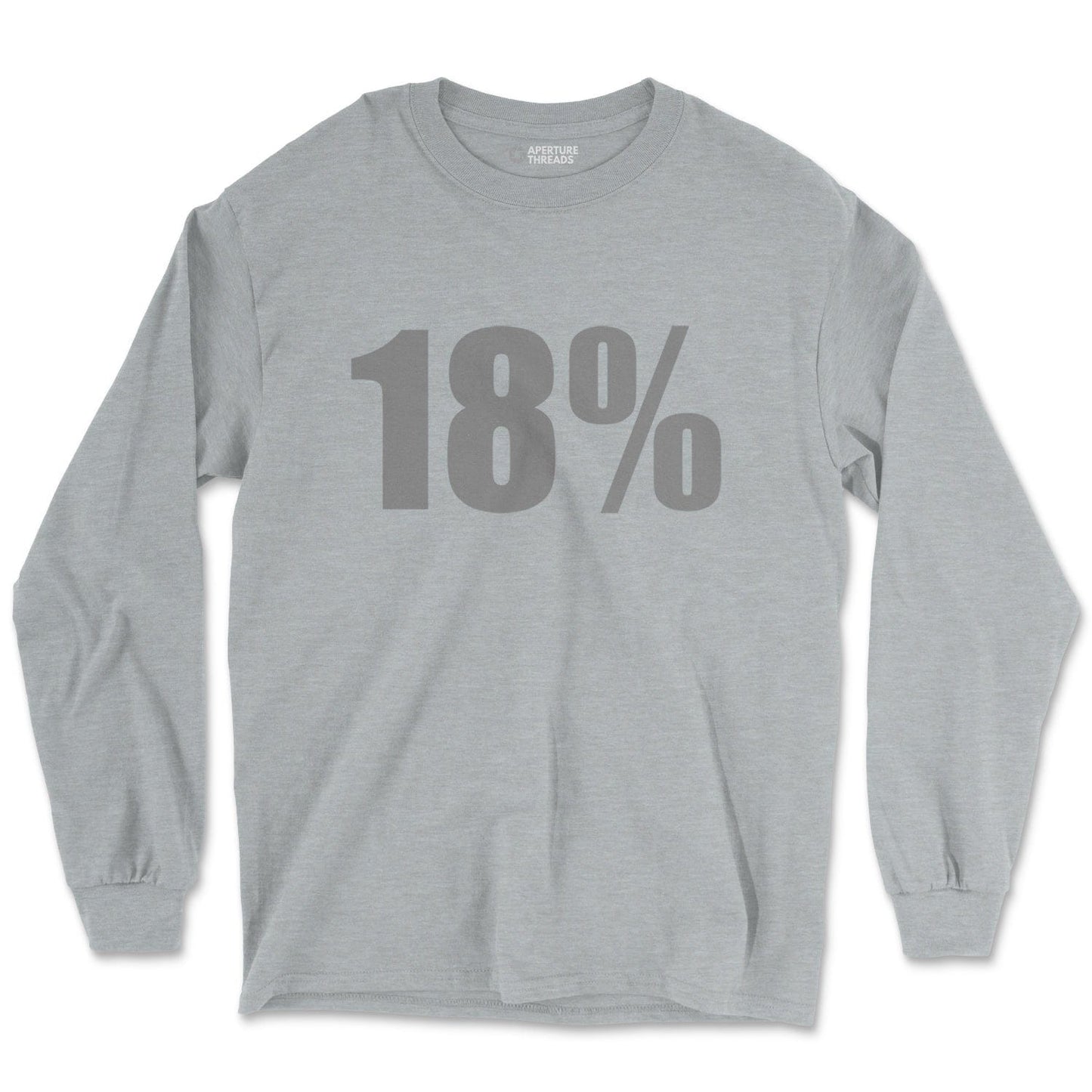 Long-sleeve Sport Grey / M 18% Grey - Long Sleeve