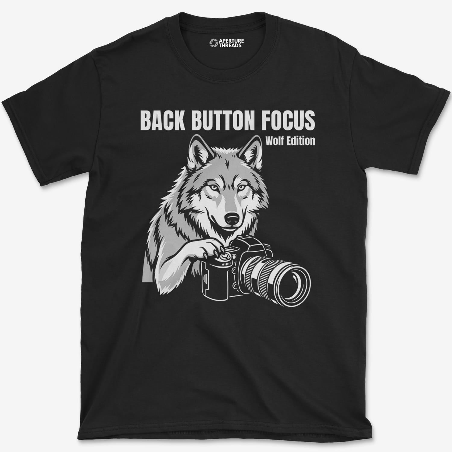 T-Shirt Black / S Back Button Focus T-Shirt