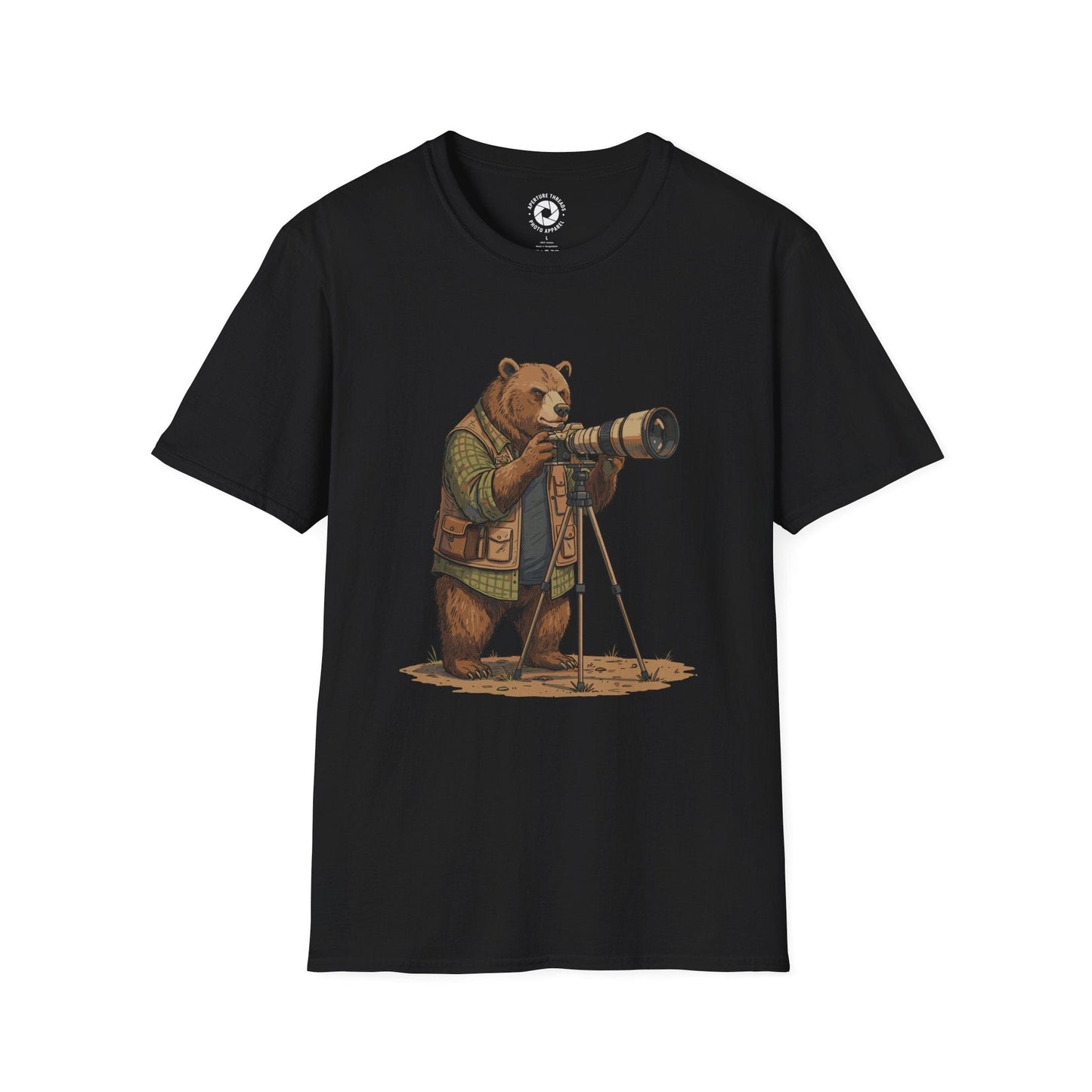T-Shirt Black / S Bear Photographer T-Shirt