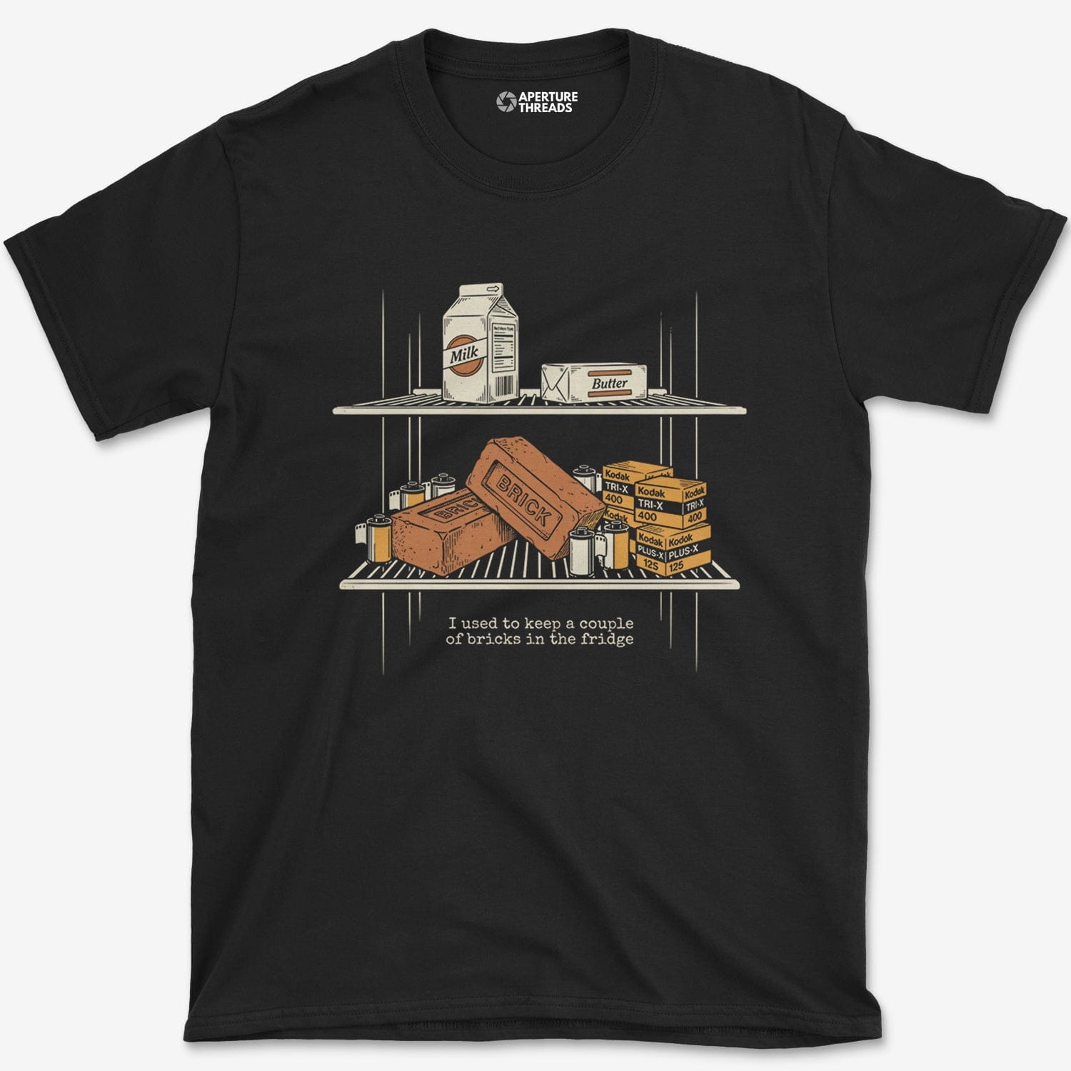 T-Shirt Black / S Bricks Fridge Gfx T-Shirt