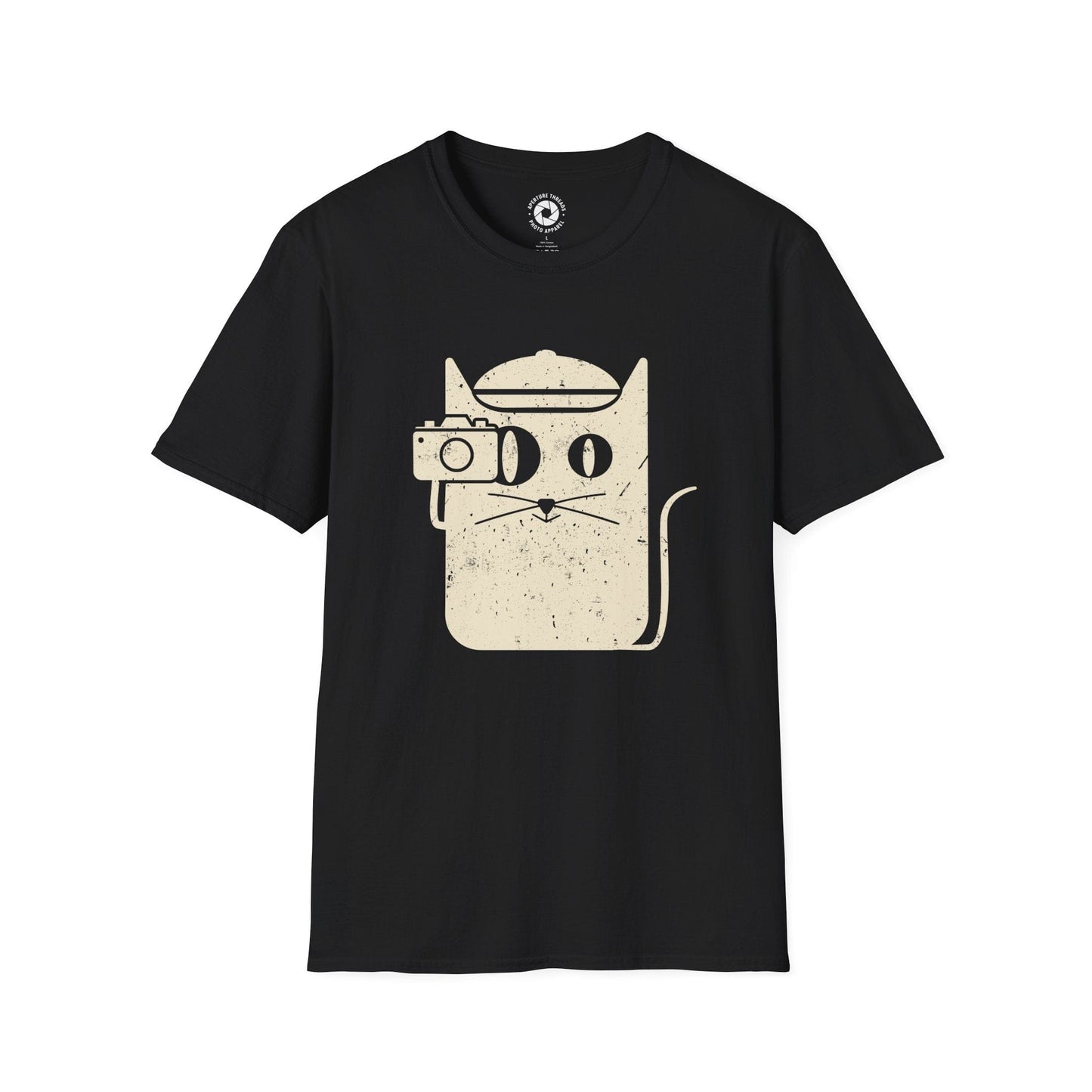 T-Shirt Black / S Cat Camera T-Shirt