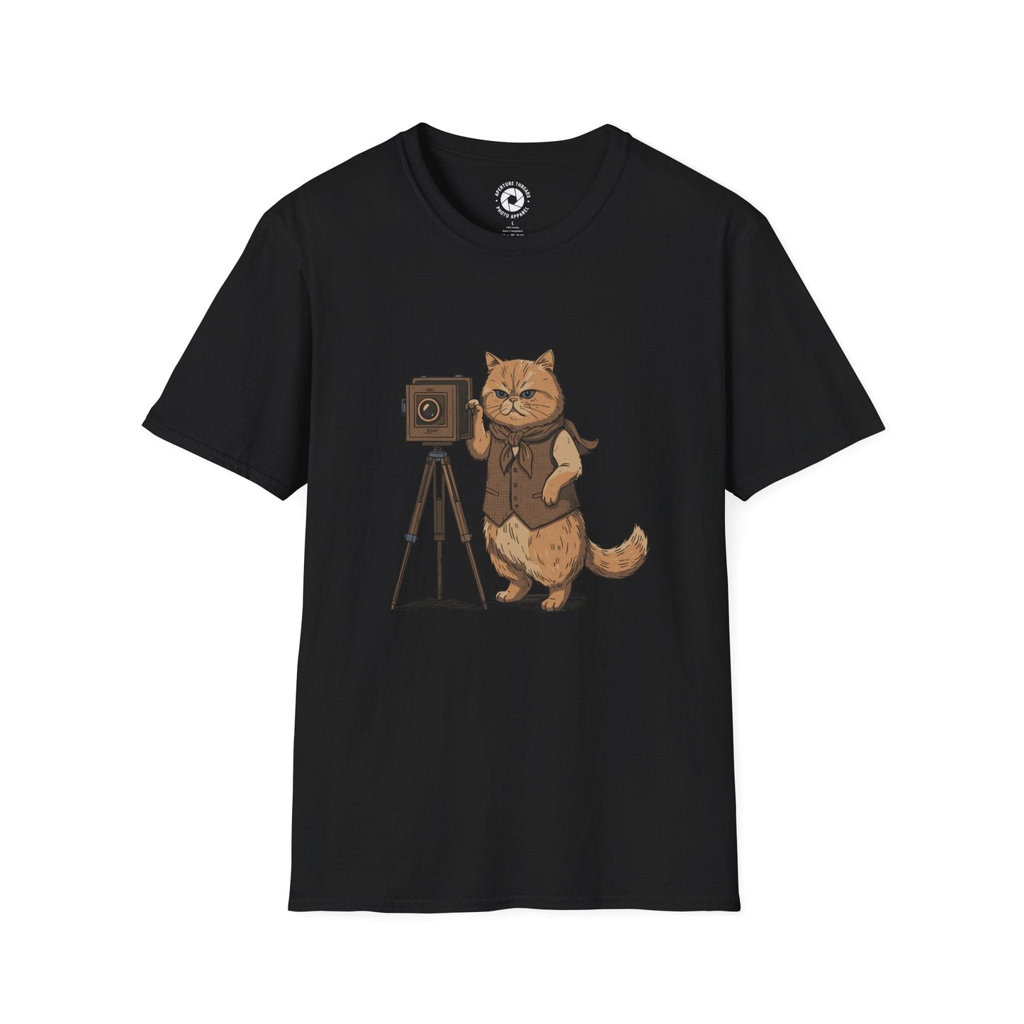 T-Shirt Black / S Cat Photographer T-Shirt