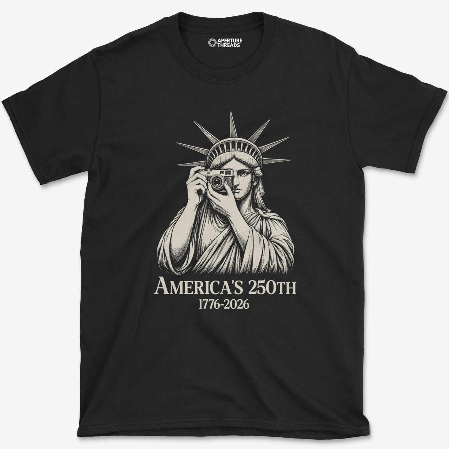 T-Shirt Black / S Lady Liberty 250th T-Shirt