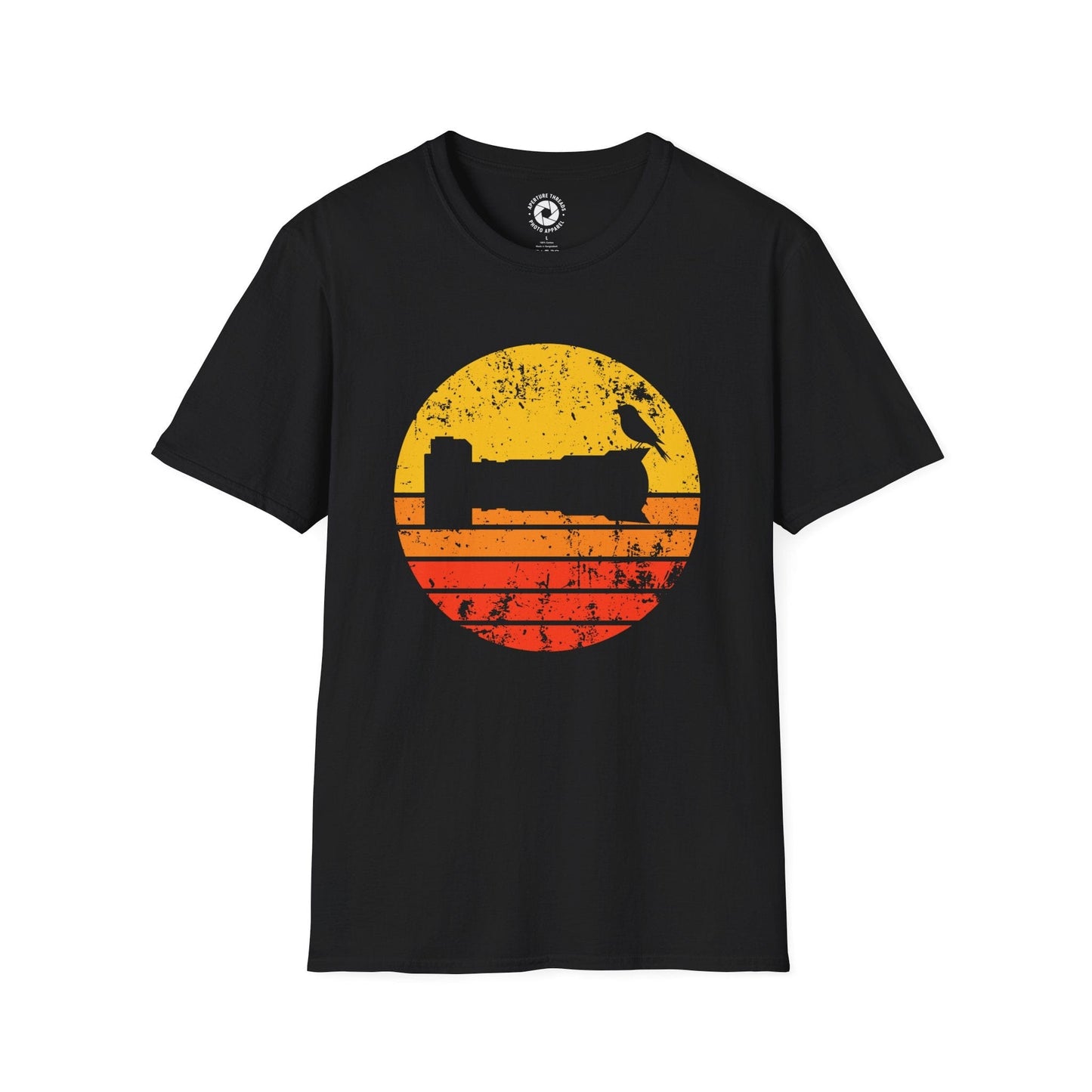 T-Shirt Black / S Sunset Bird Camera T-Shirt