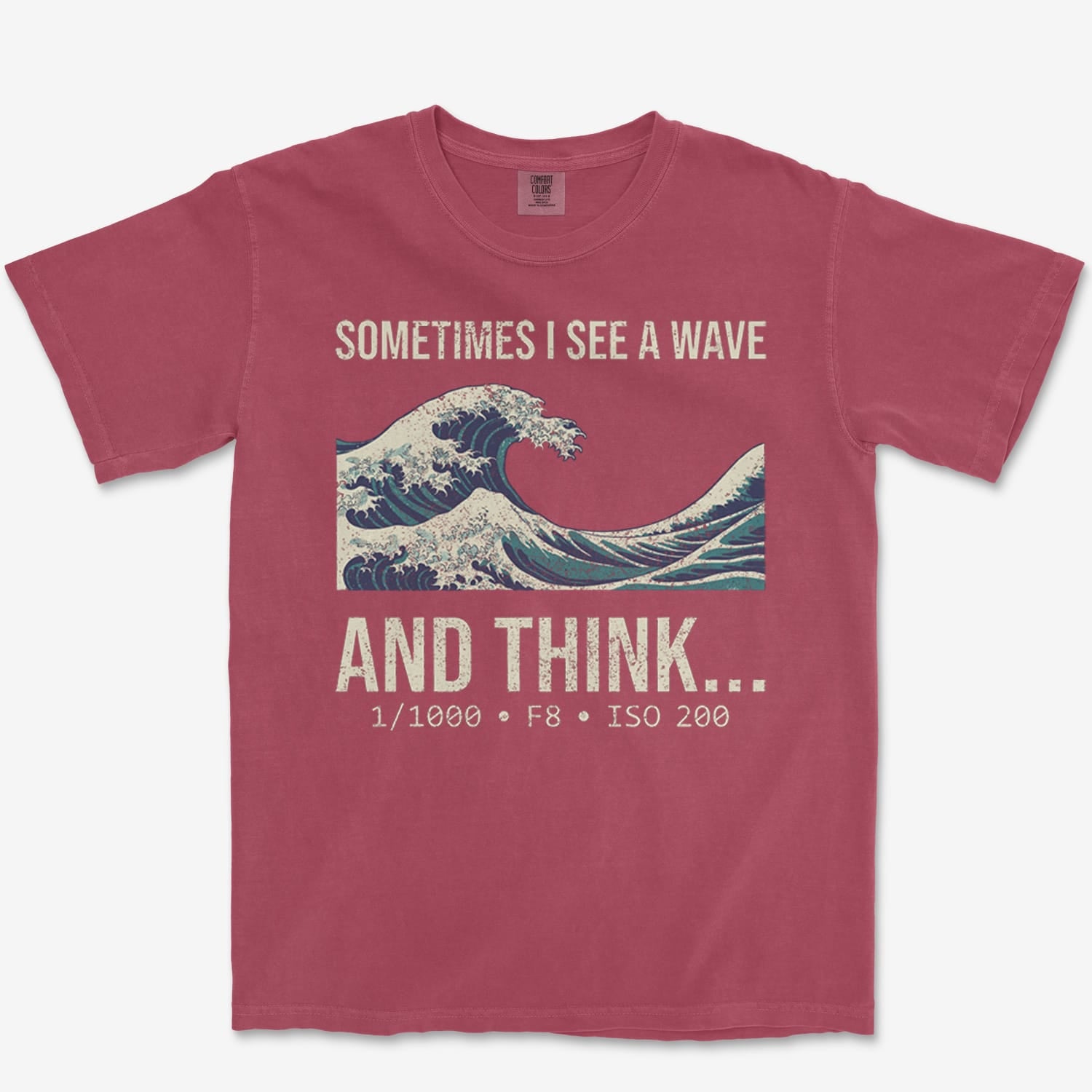 T-Shirt Brick / S See A Wave Heavyweight Tee