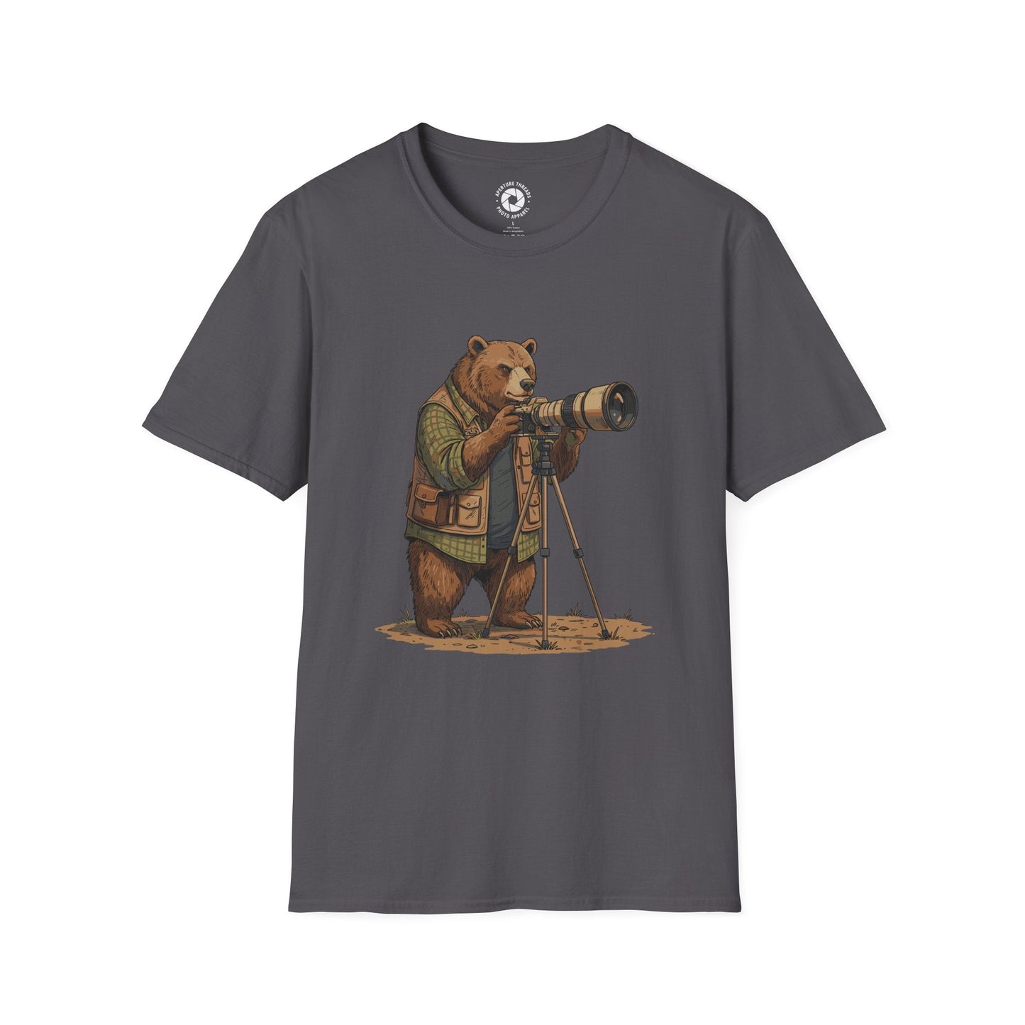 T-Shirt Charcoal / S Bear Photographer T-Shirt