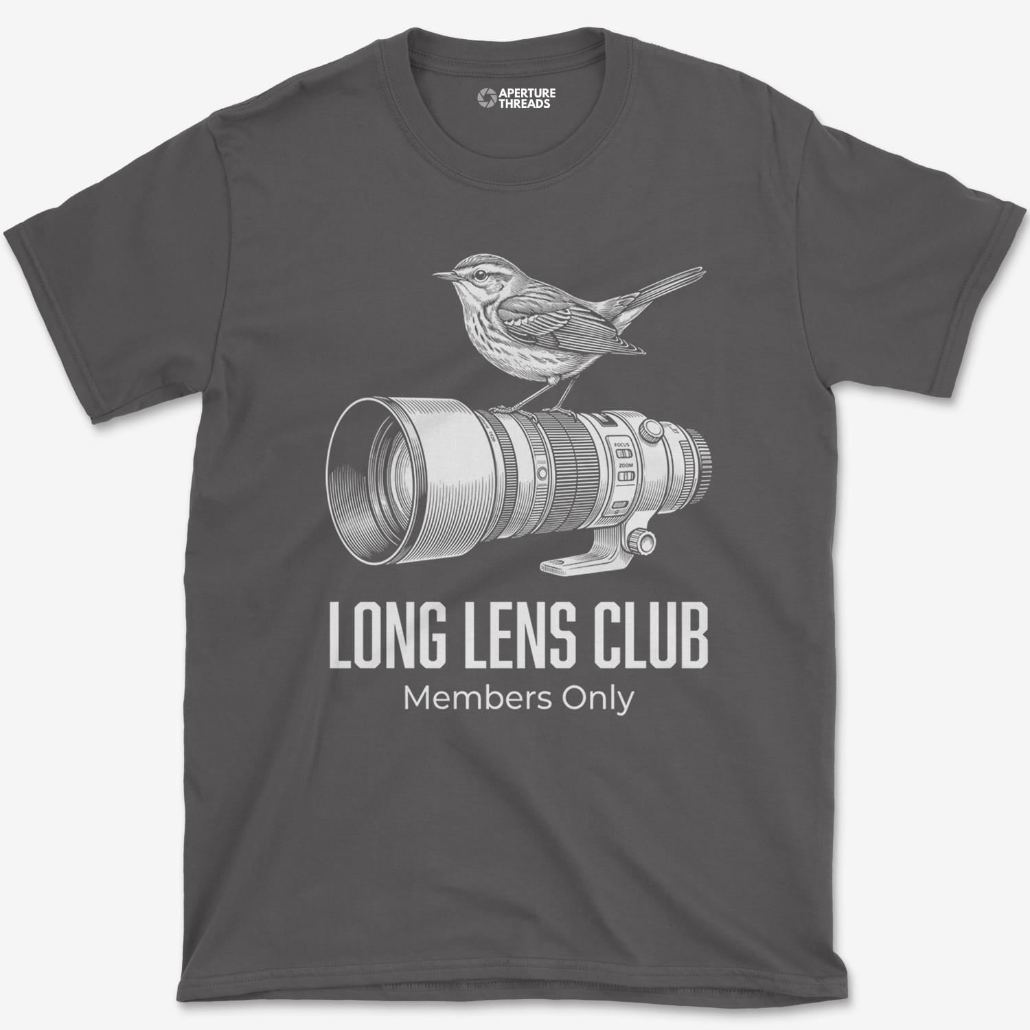 T-Shirt Charcoal / S Long Lens Warbler T-Shirt