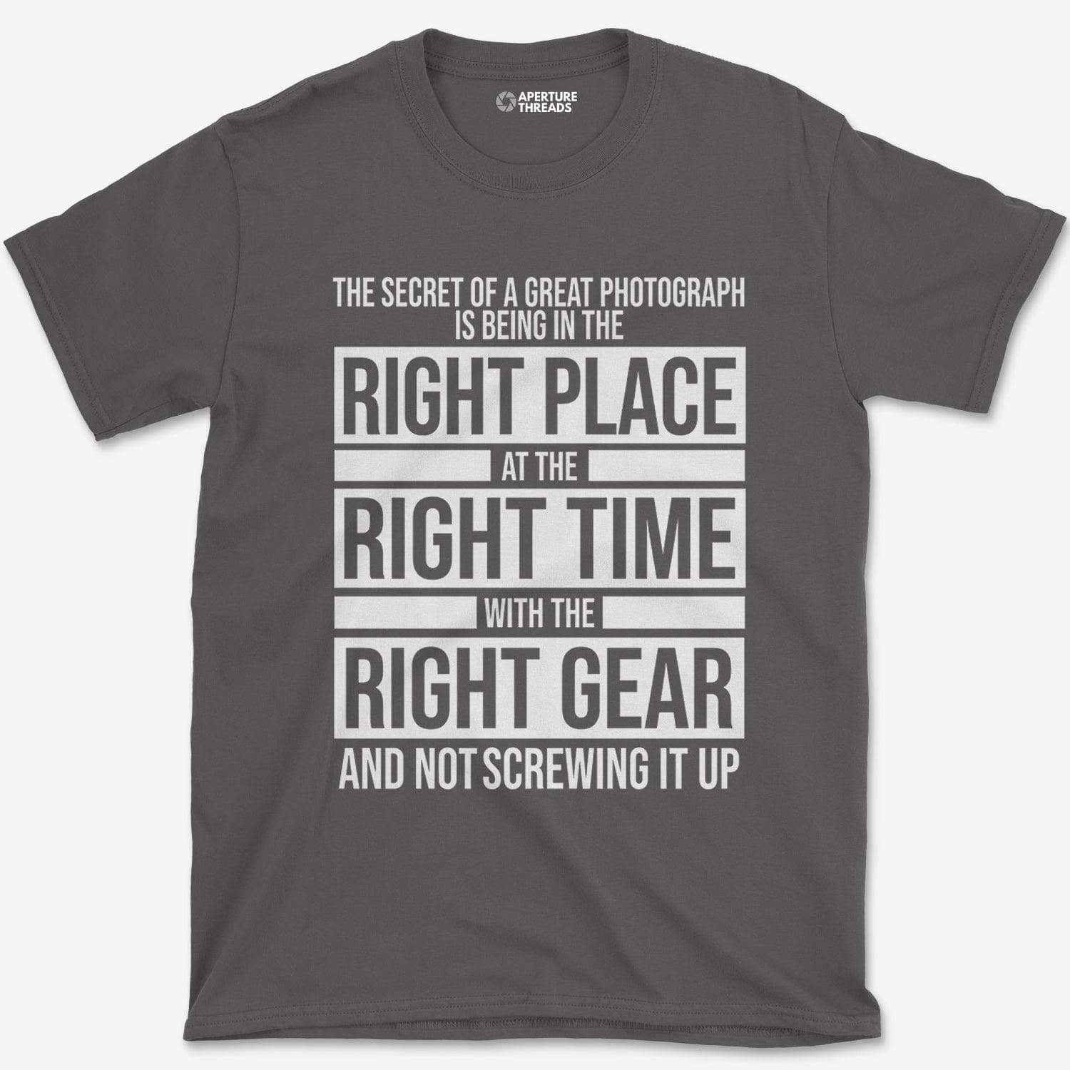T-Shirt Charcoal / S Right Place T-Shirt