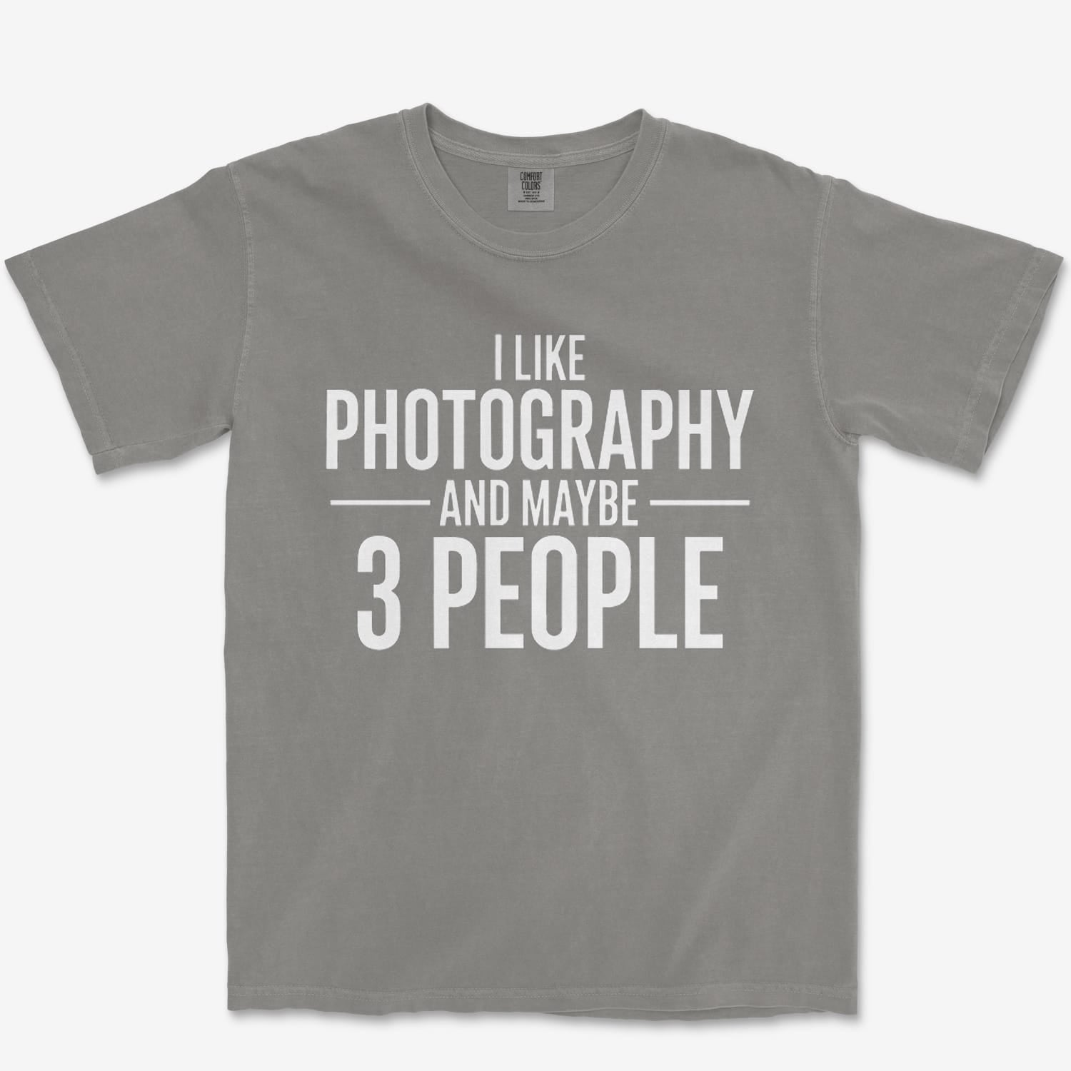 T-Shirt Grey / S 3 People Heavyweight Tee