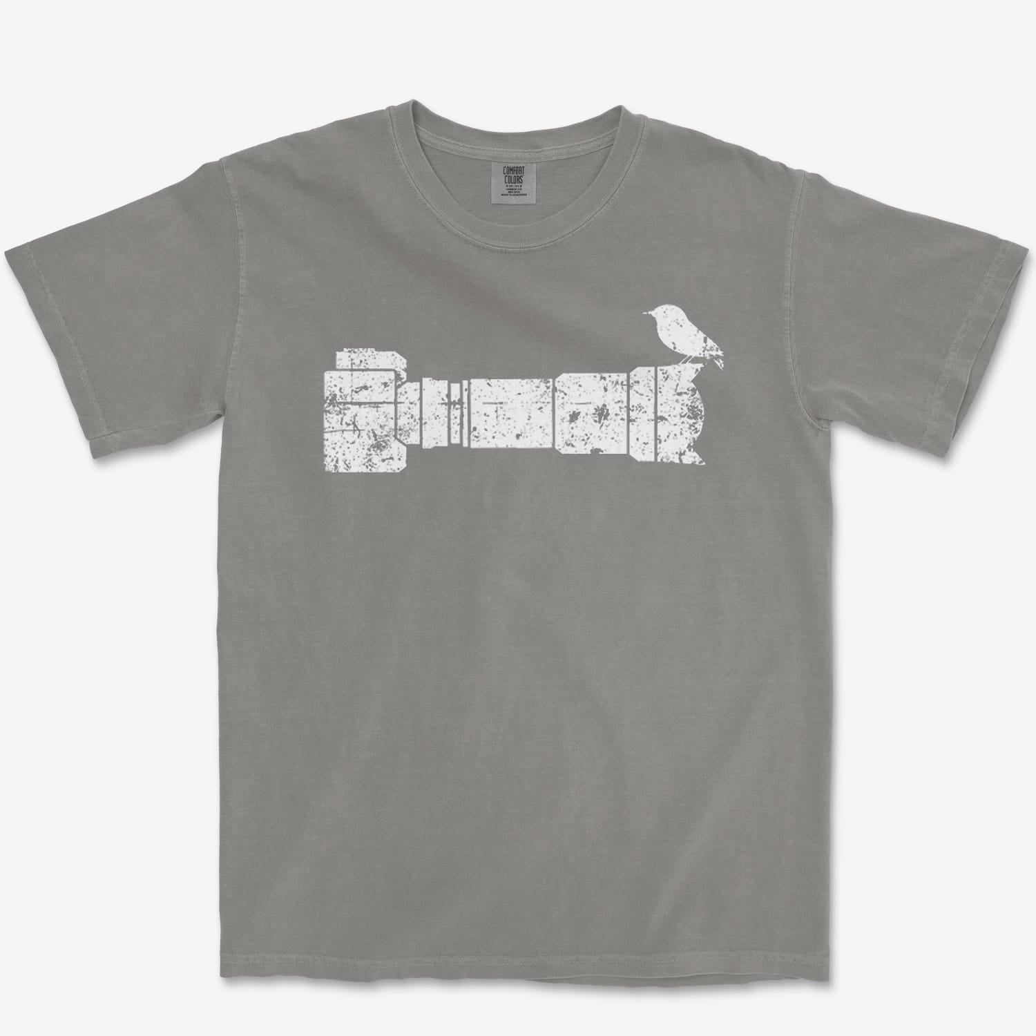 T-Shirt Grey / S Bird Camera Heavyweight Tee