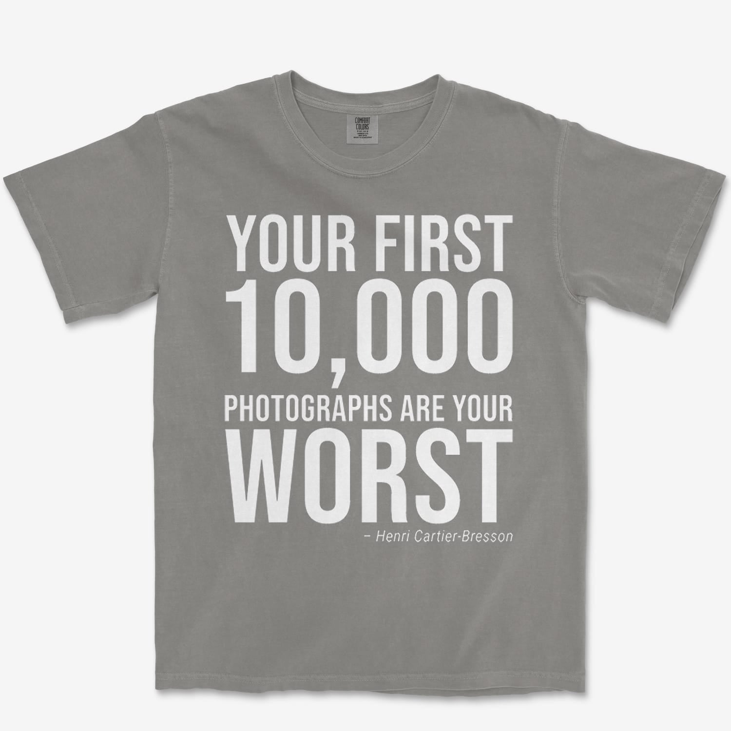 T-Shirt Grey / S First 10000 Heavyweight Tee
