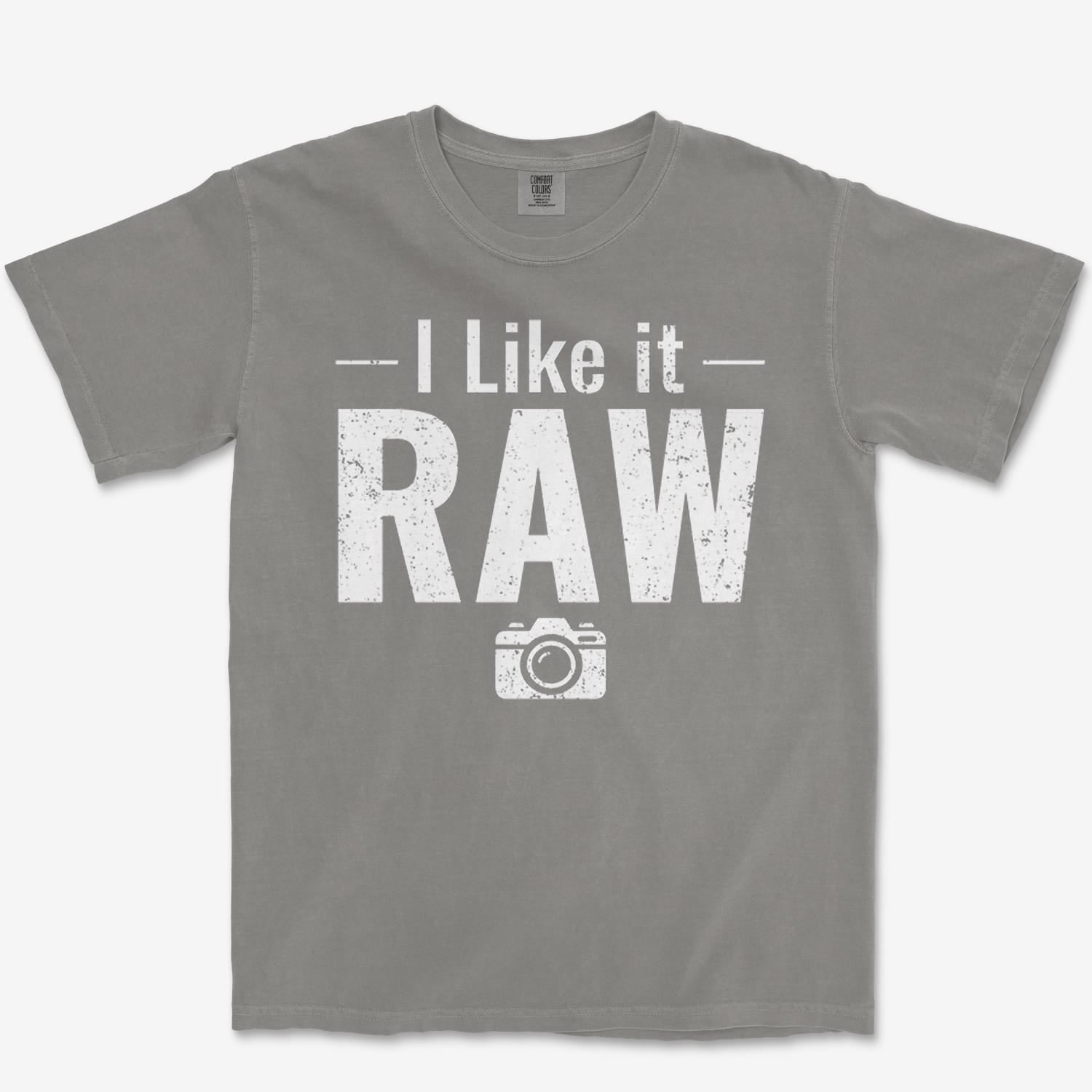 T-Shirt Grey / S Like It Raw Heavyweight Tee