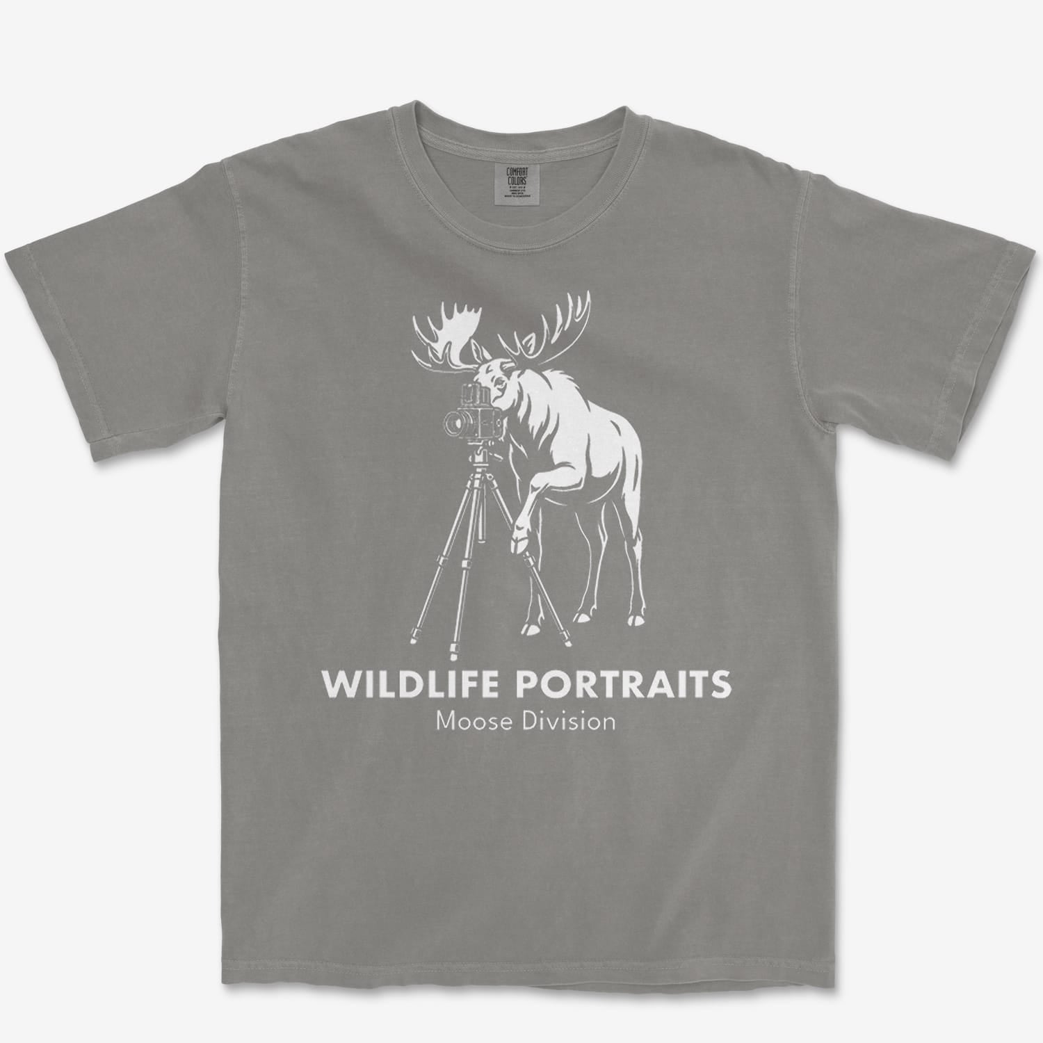 T-Shirt Grey / S Moose Portraits Heavyweight Tee