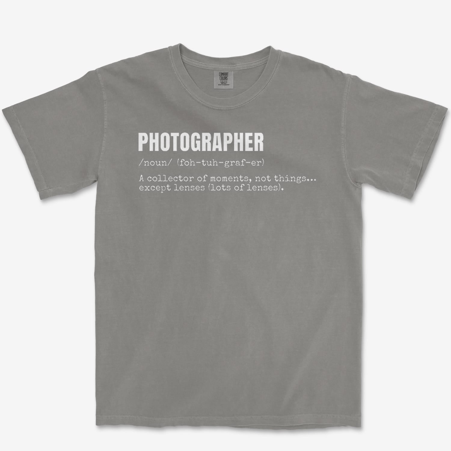 T-Shirt Grey / S Photographer Definition Heavyweight Tee