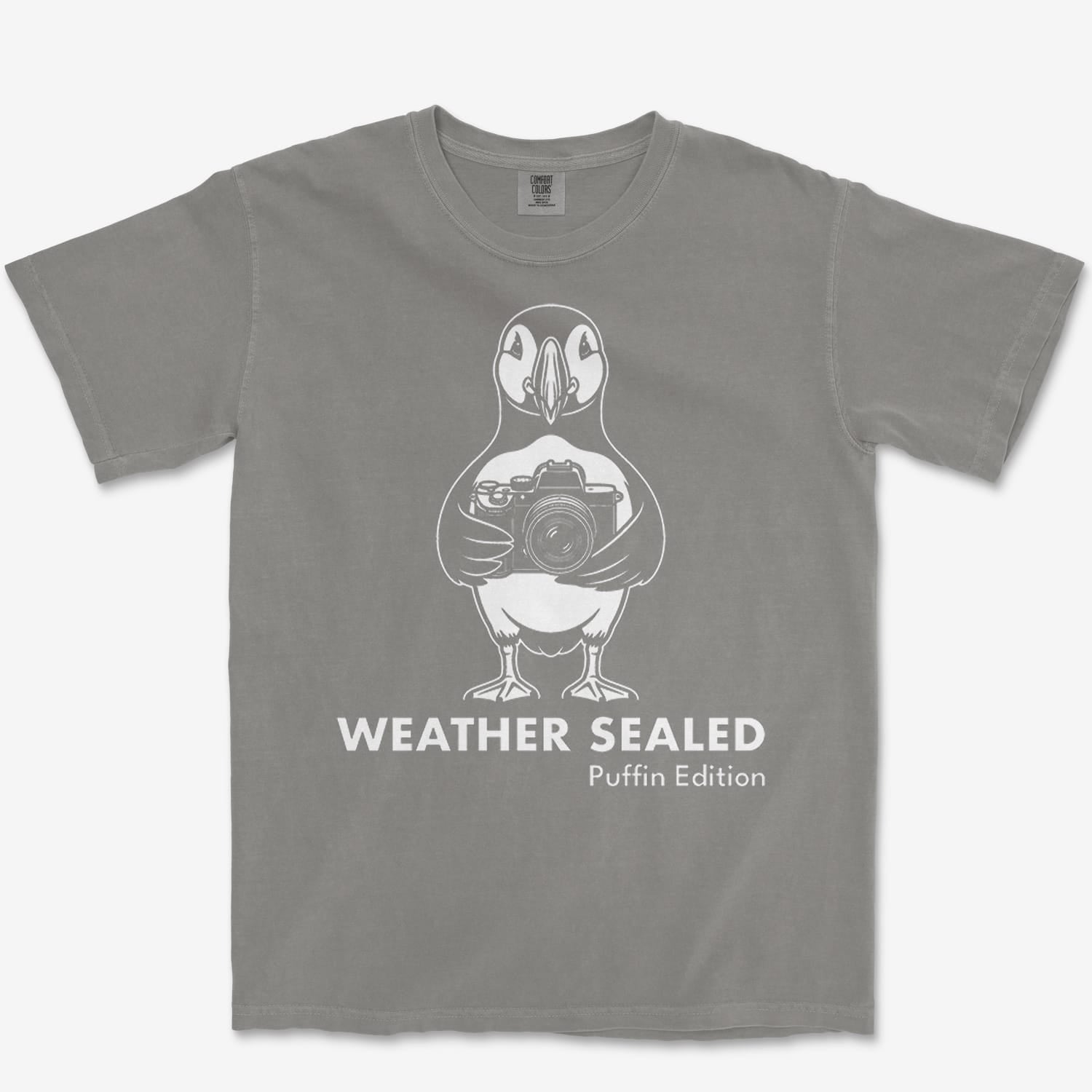 T-Shirt Grey / S Weather Sealed Puffin Heavyweight Tee