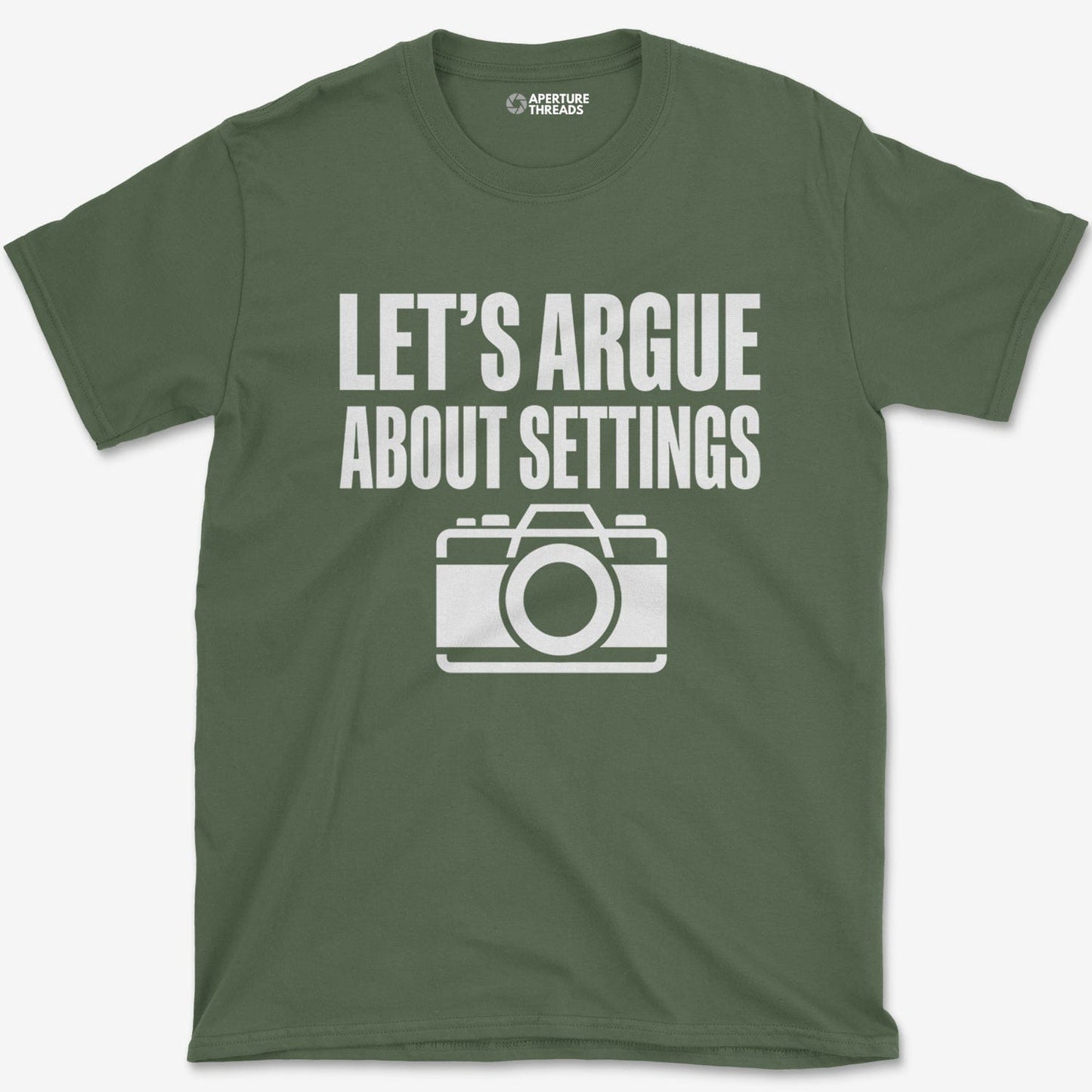T-Shirt Military Green / S Argue About Settings T-Shirt
