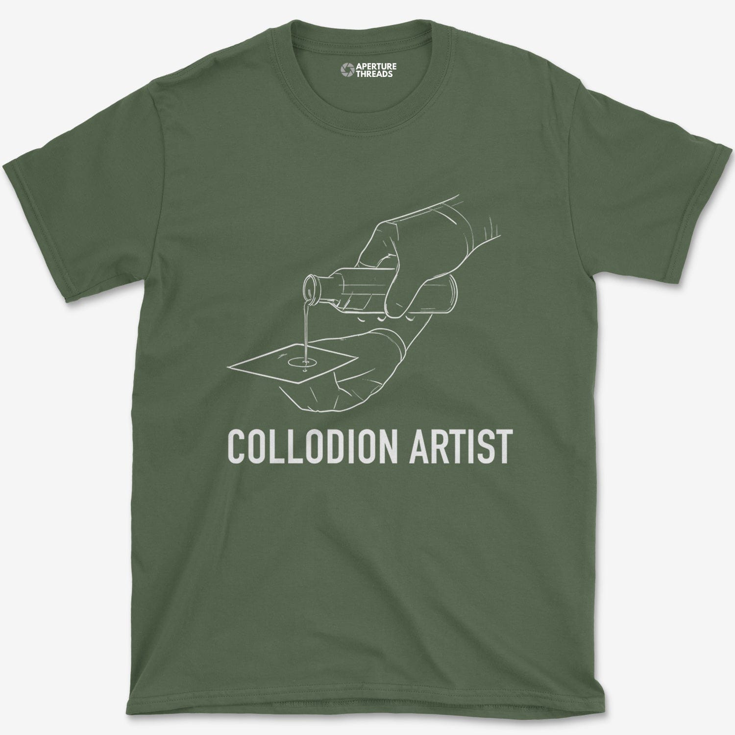 T-Shirt Military Green / S Collodion Artist T-Shirt