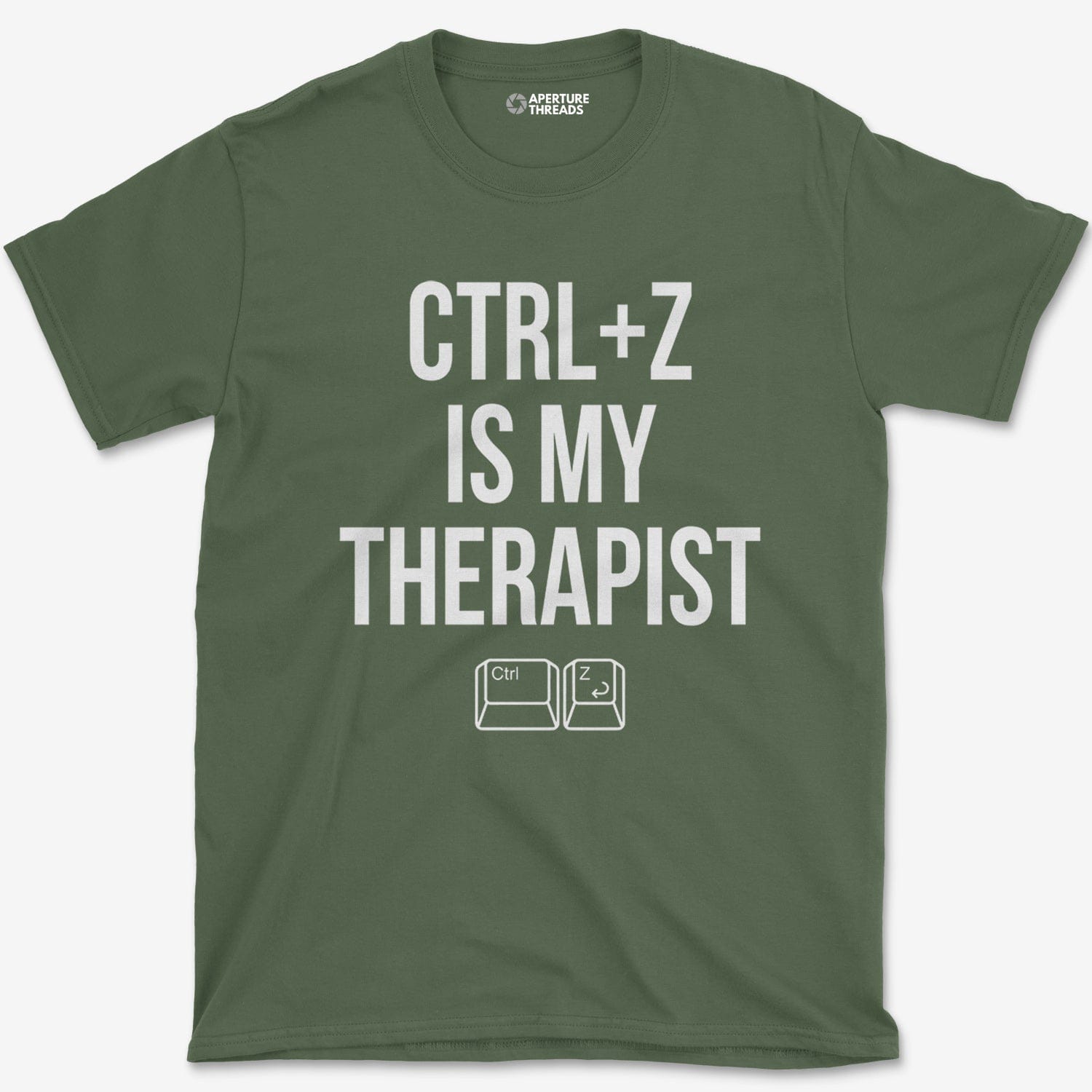 T-Shirt Military Green / S CTRL Z Therapist T-Shirt