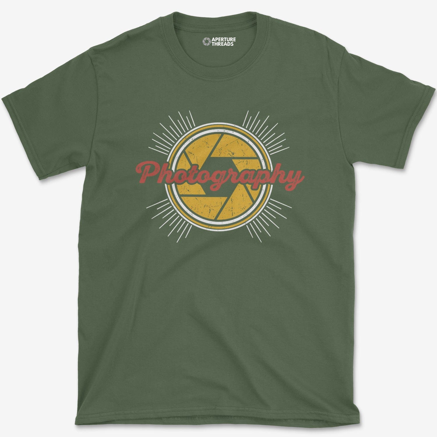 T-Shirt Military Green / S Photography Retro T-Shirt