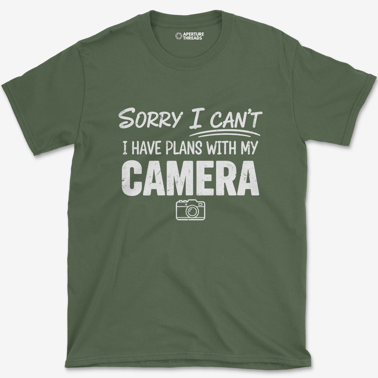 T-Shirt Military Green / S Plans With Camera T-Shirt