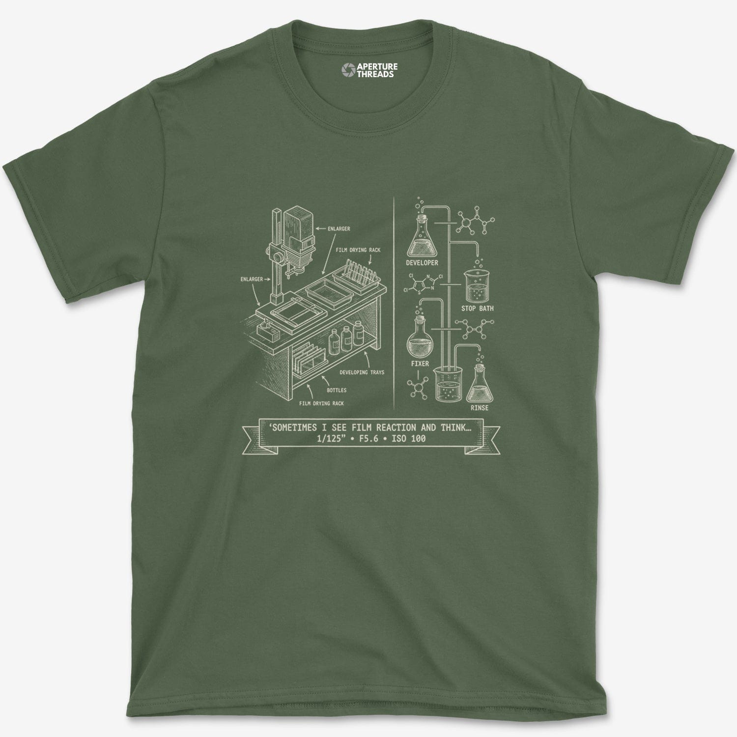 T-Shirt Military Green / S See Reaction T-Shirt