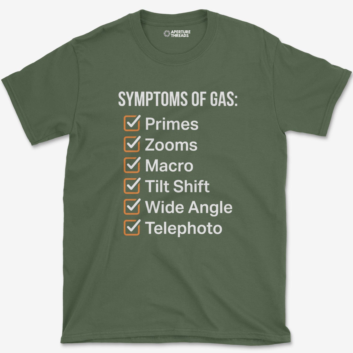 T-Shirt Military Green / S Symptoms Of Gas T-Shirt