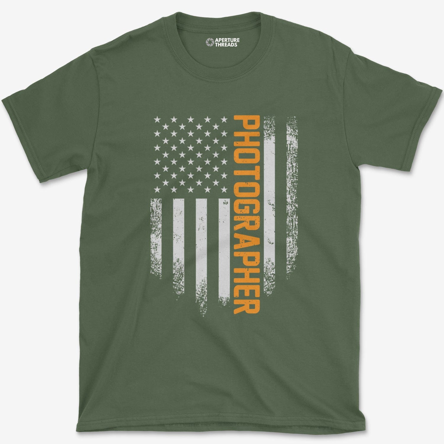 T-Shirt Military Green / S USA Photographer T-Shirt