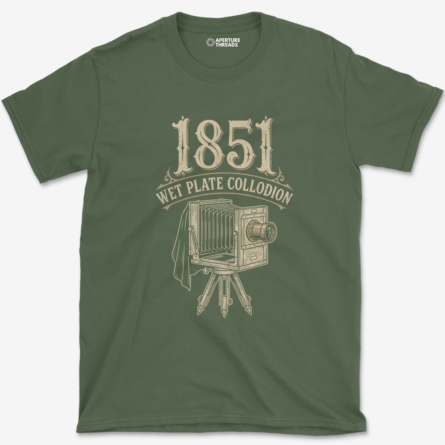 T-Shirt Military Green / S Wet Plate Collodion T-Shirt