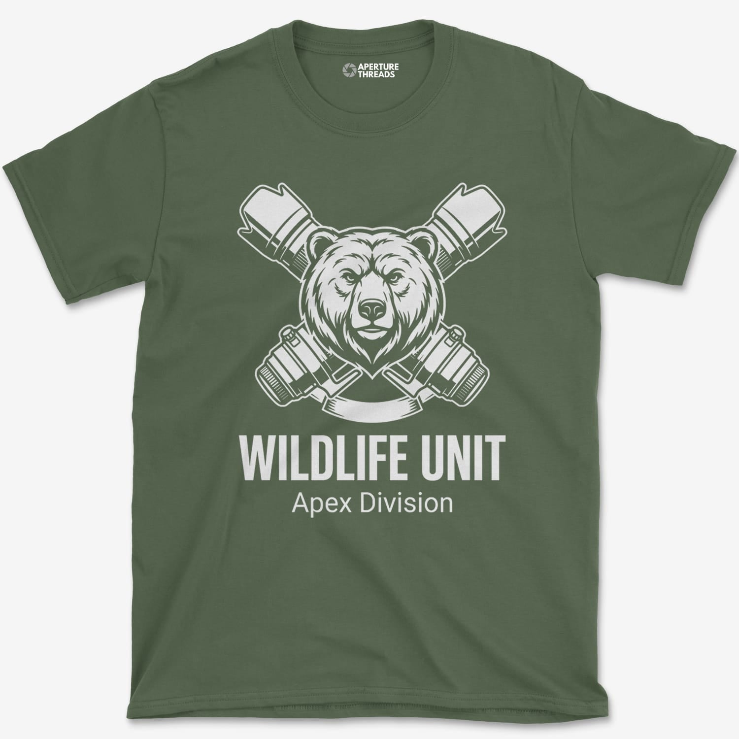 T-Shirt Military Green / S Wildlife Unit Grizzly T-Shirt