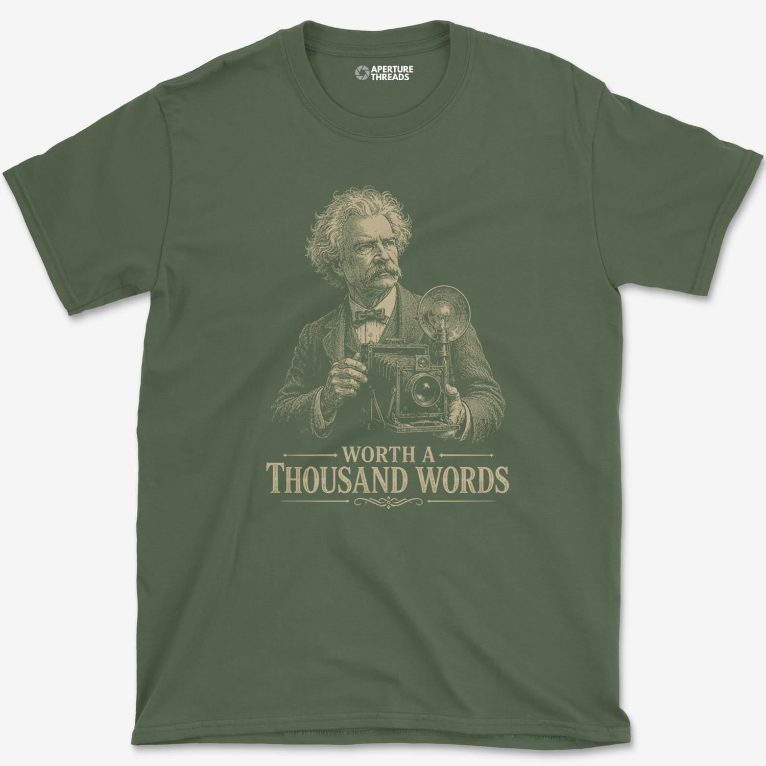 T-Shirt Military Green / S Worth a 1000 Words T-Shirt