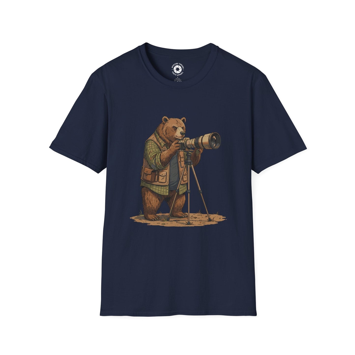 T-Shirt Navy / S Bear Photographer T-Shirt