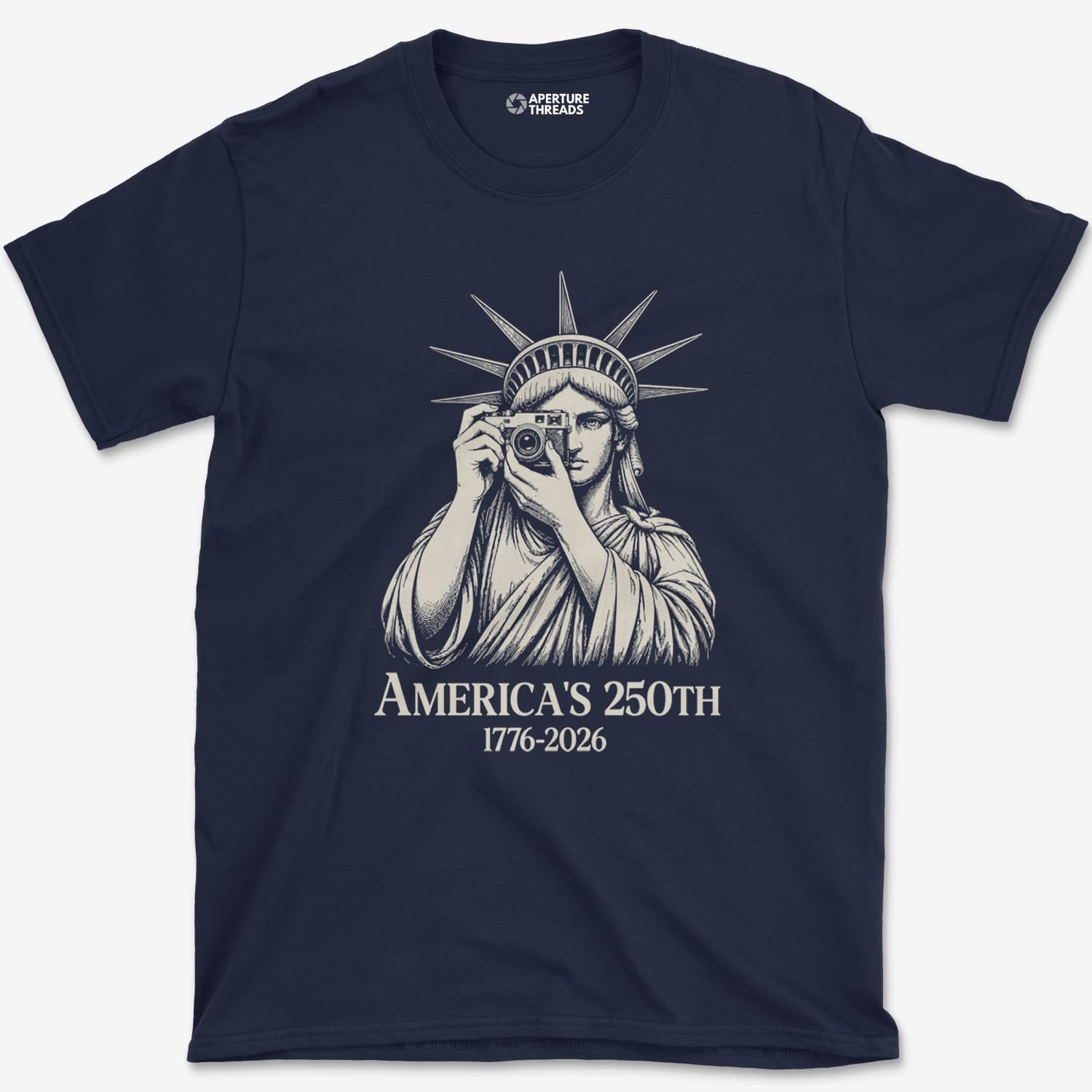 T-Shirt Navy / S Lady Liberty 250th T-Shirt