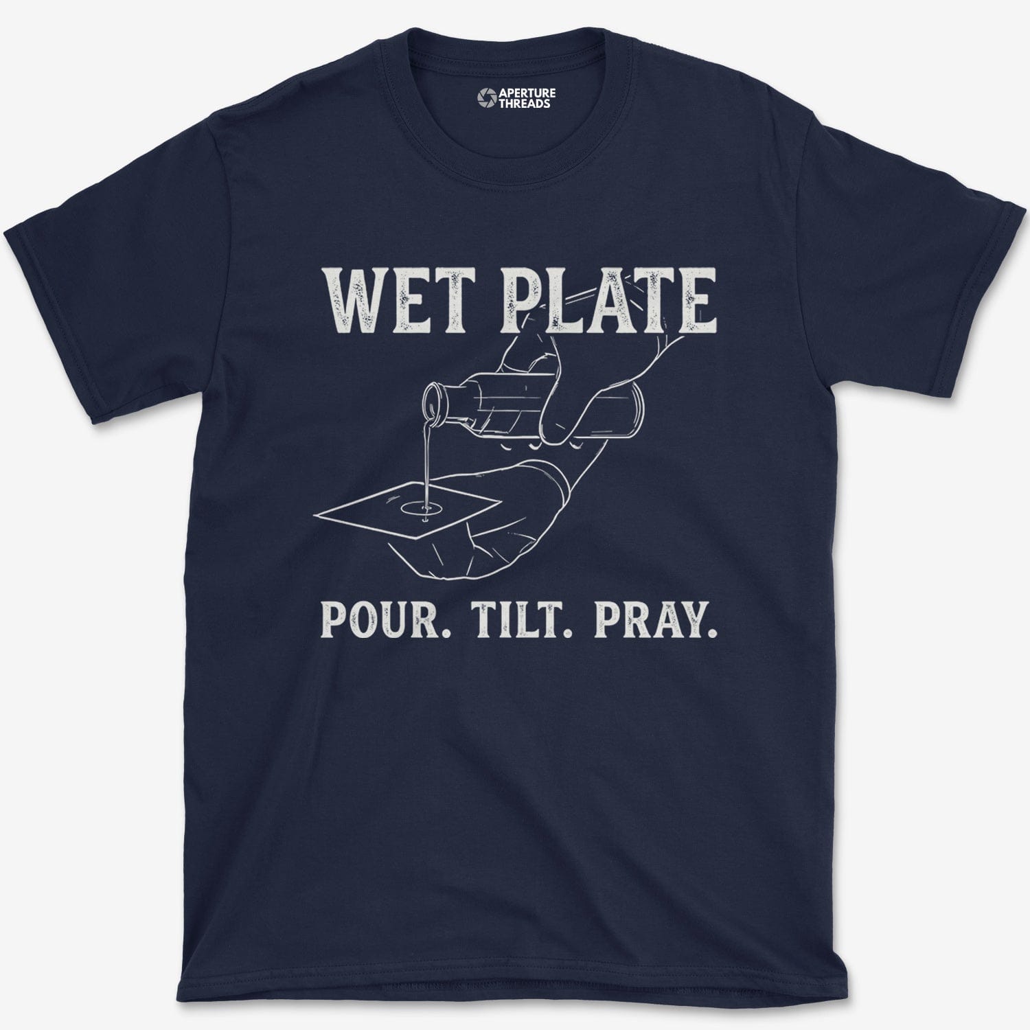T-Shirt Navy / S Pour. Tilt. Pray. T-Shirt
