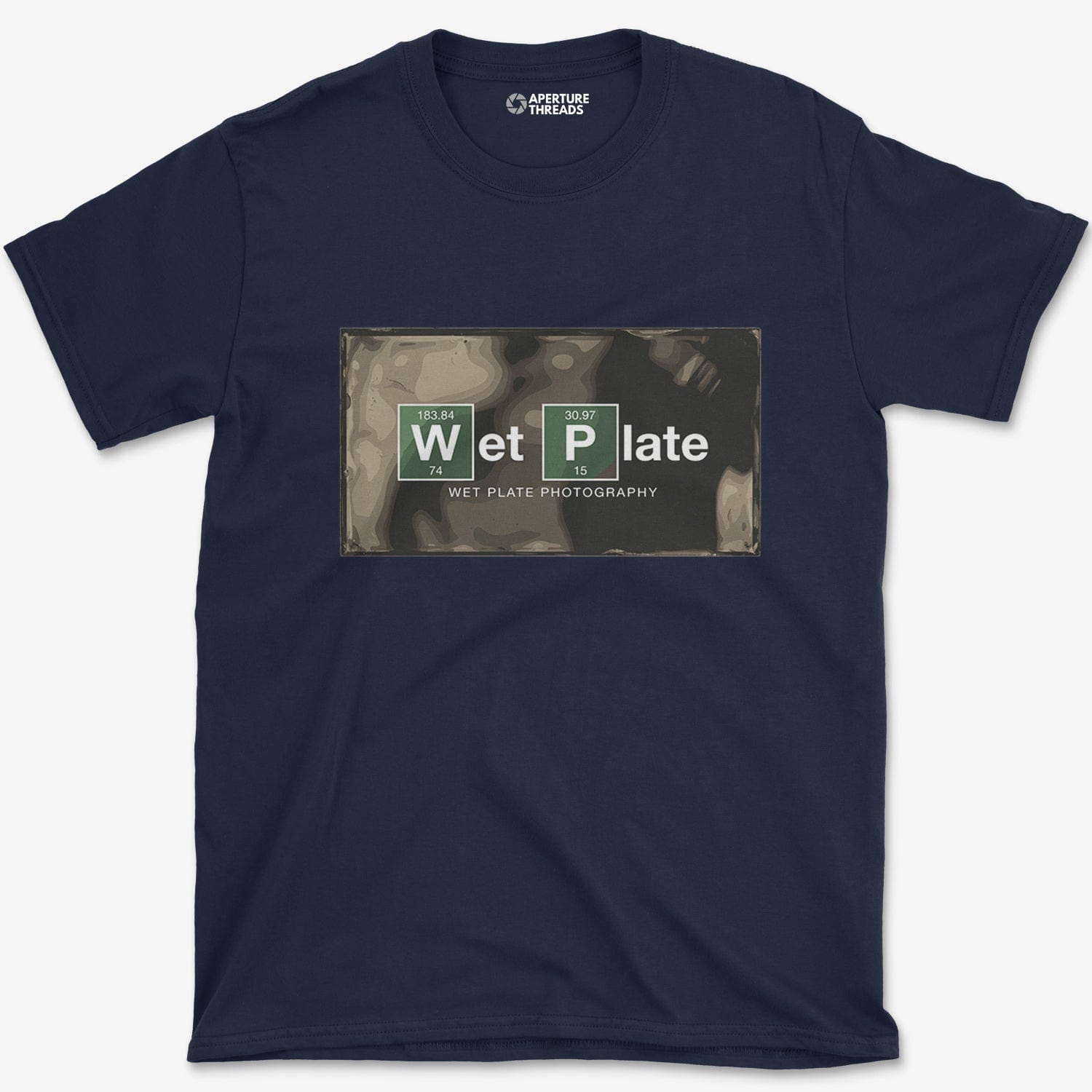 T-Shirt Navy / S Wet Plate T-Shirt