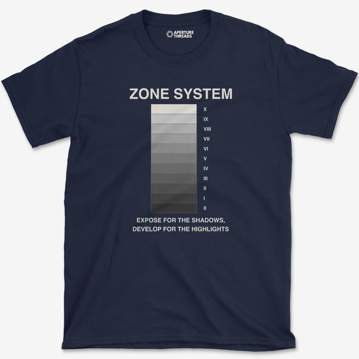 T-Shirt Navy / XS Zone Vertical Scale T-Shirt