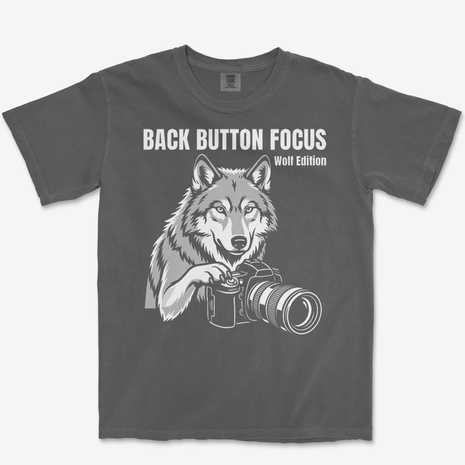 T-Shirt Pepper / S Back Button Focus Heavyweight Tee