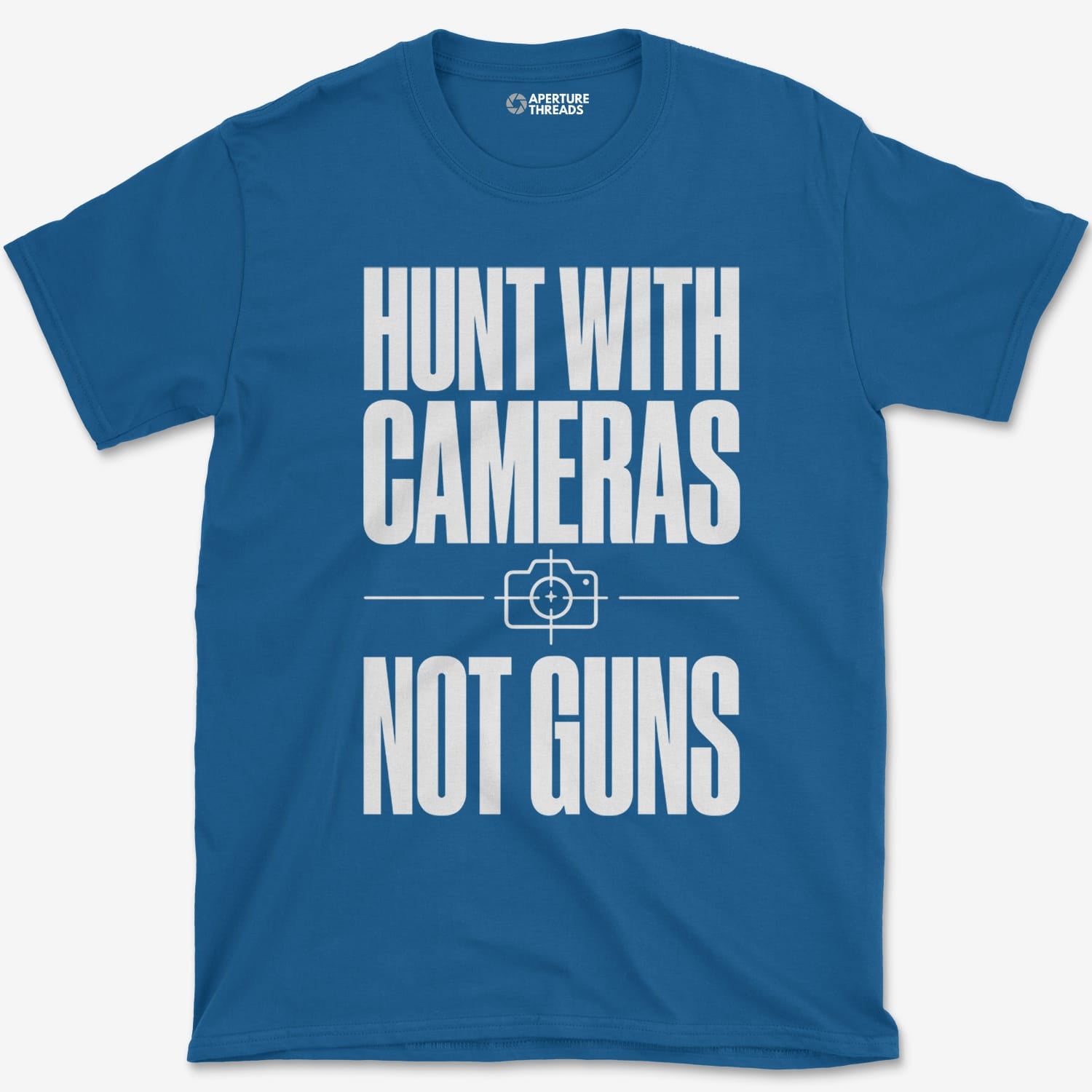 T-Shirt Royal / S Cameras Not Guns - T-shirt