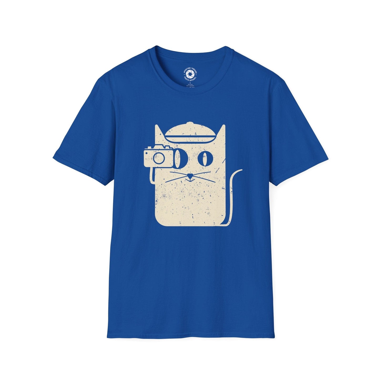 T-Shirt Royal / S Cat Camera T-Shirt