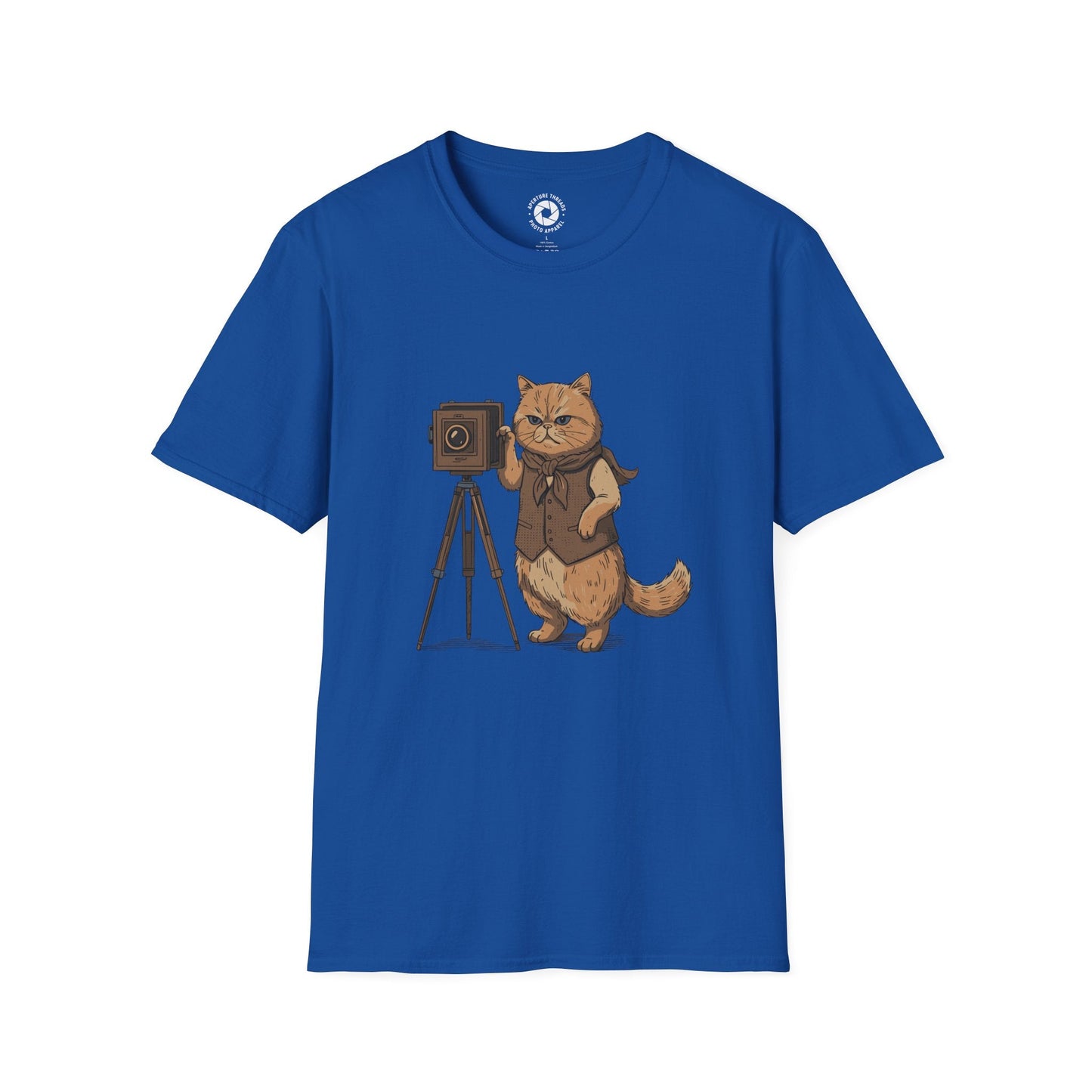 T-Shirt Royal / S Cat Photographer T-Shirt
